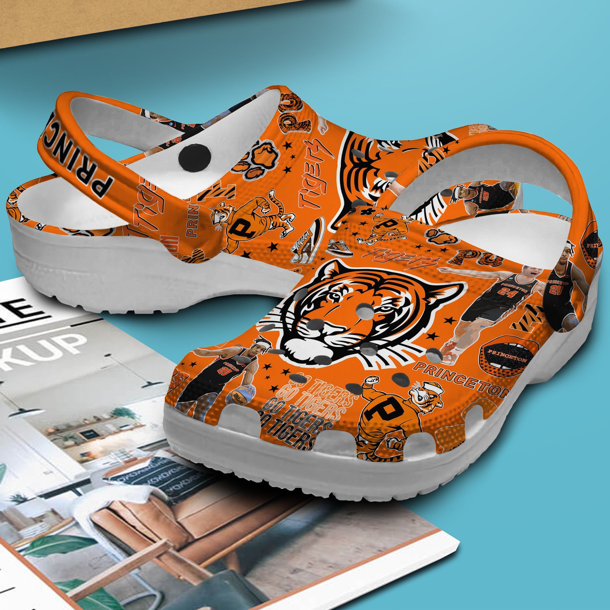 Merchidea Princeton Tigers NCAA Sport Crocs Crocband Clogs Shoes Comfortable For Men Women and Kids