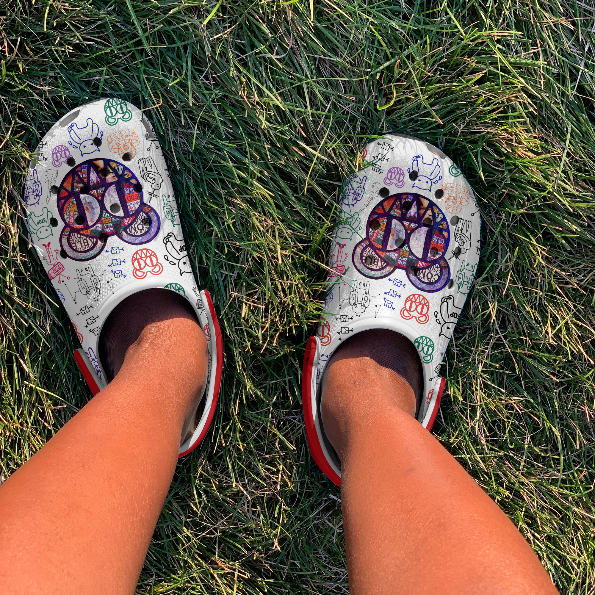 Merchidea Radiohead Music Crocs Crocband Clogs Shoes Comfortable For Men Women and Kids