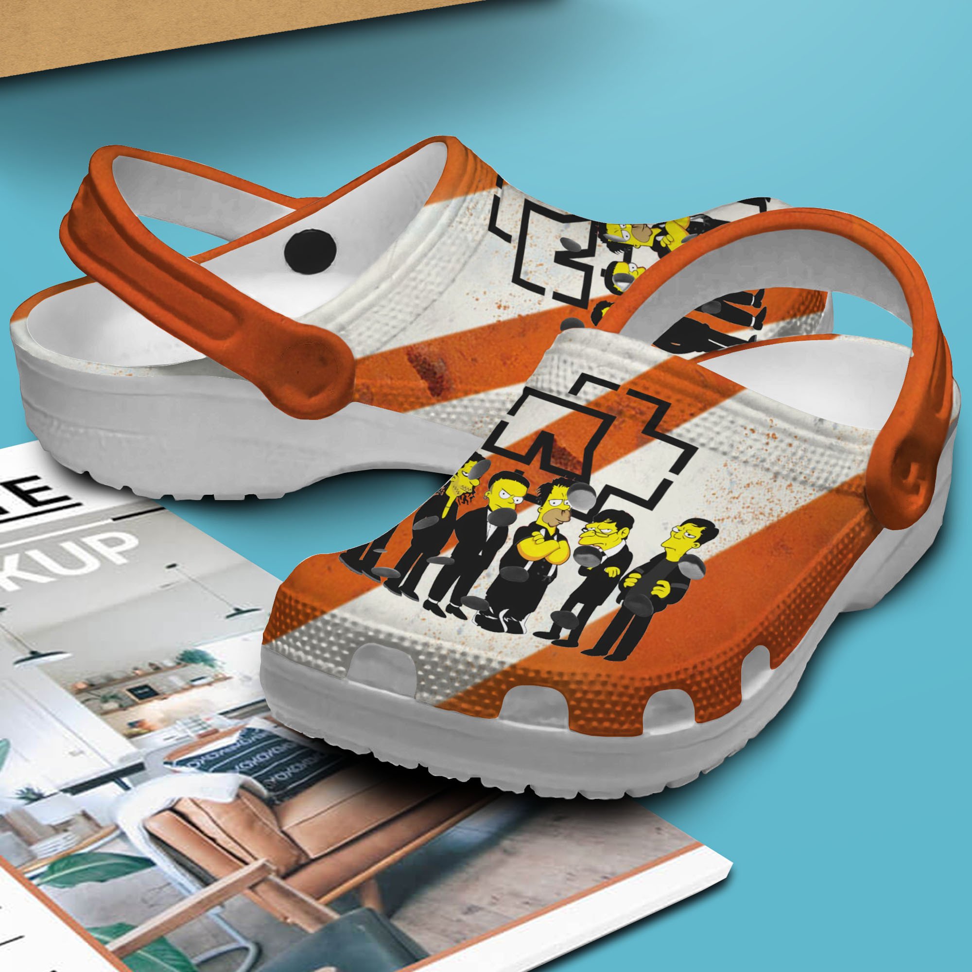 Merchidea Rammstein Music Crocs Crocband Clogs Shoes Comfortable For Men Women and Kids