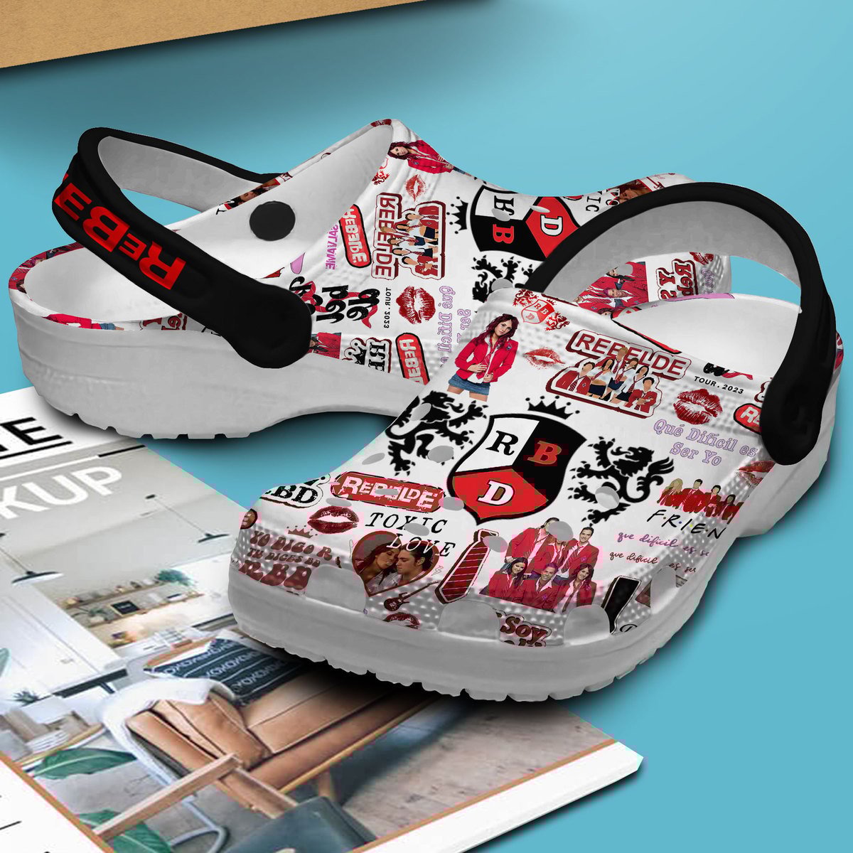 Merchidea Rebelde TV Series Crocs Crocband Clogs Shoes Comfortable For Men Women and Kids