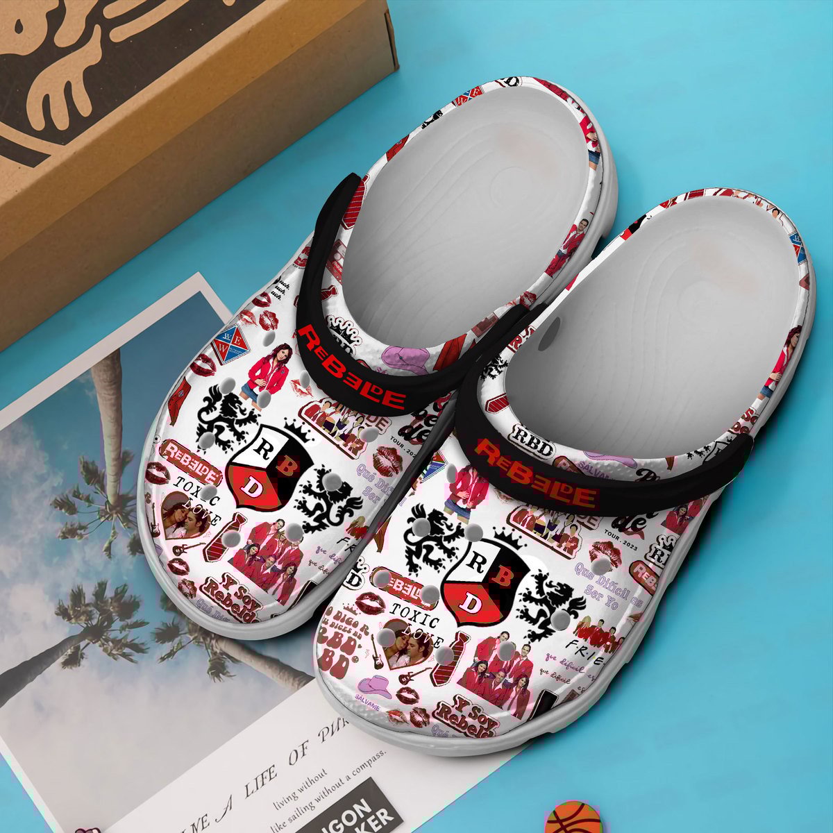 Merchidea Rebelde TV Series Crocs Crocband Clogs Shoes Comfortable For Men Women and Kids