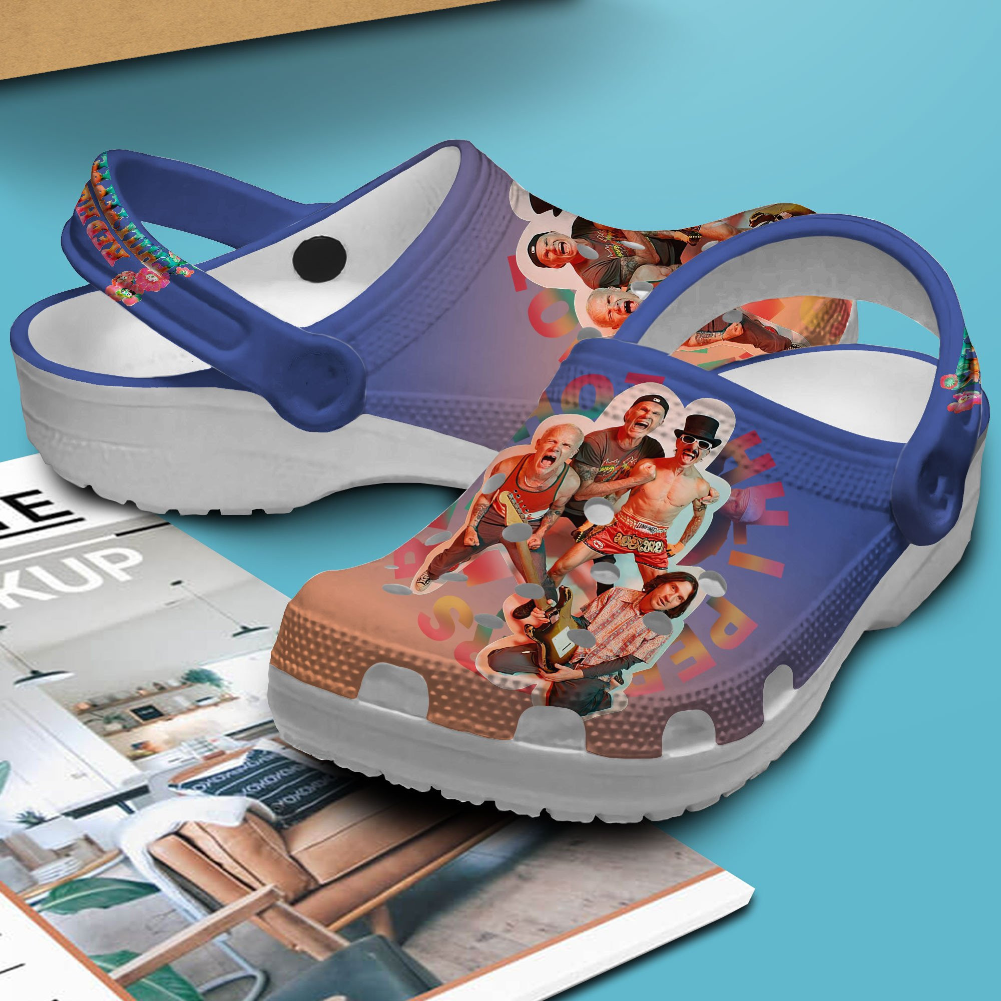 Merchidea Red Hot Chili Peppers Music Crocs Crocband Clogs Shoes Comfortable For Men Women and Kids