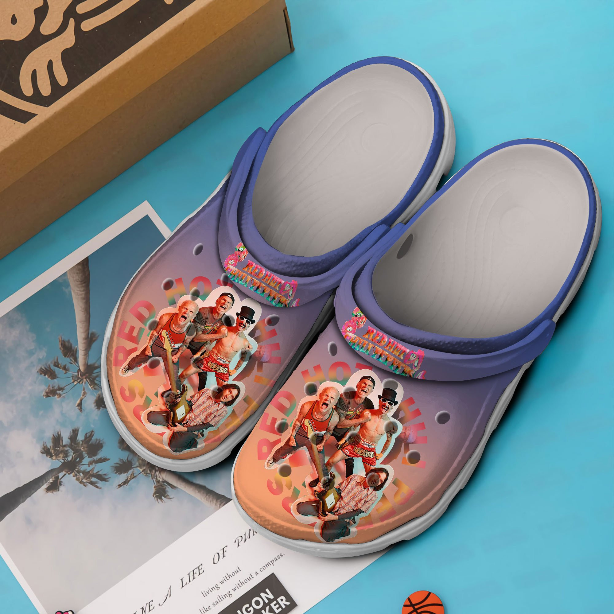 Merchidea Red Hot Chili Peppers Music Crocs Crocband Clogs Shoes Comfortable For Men Women and Kids