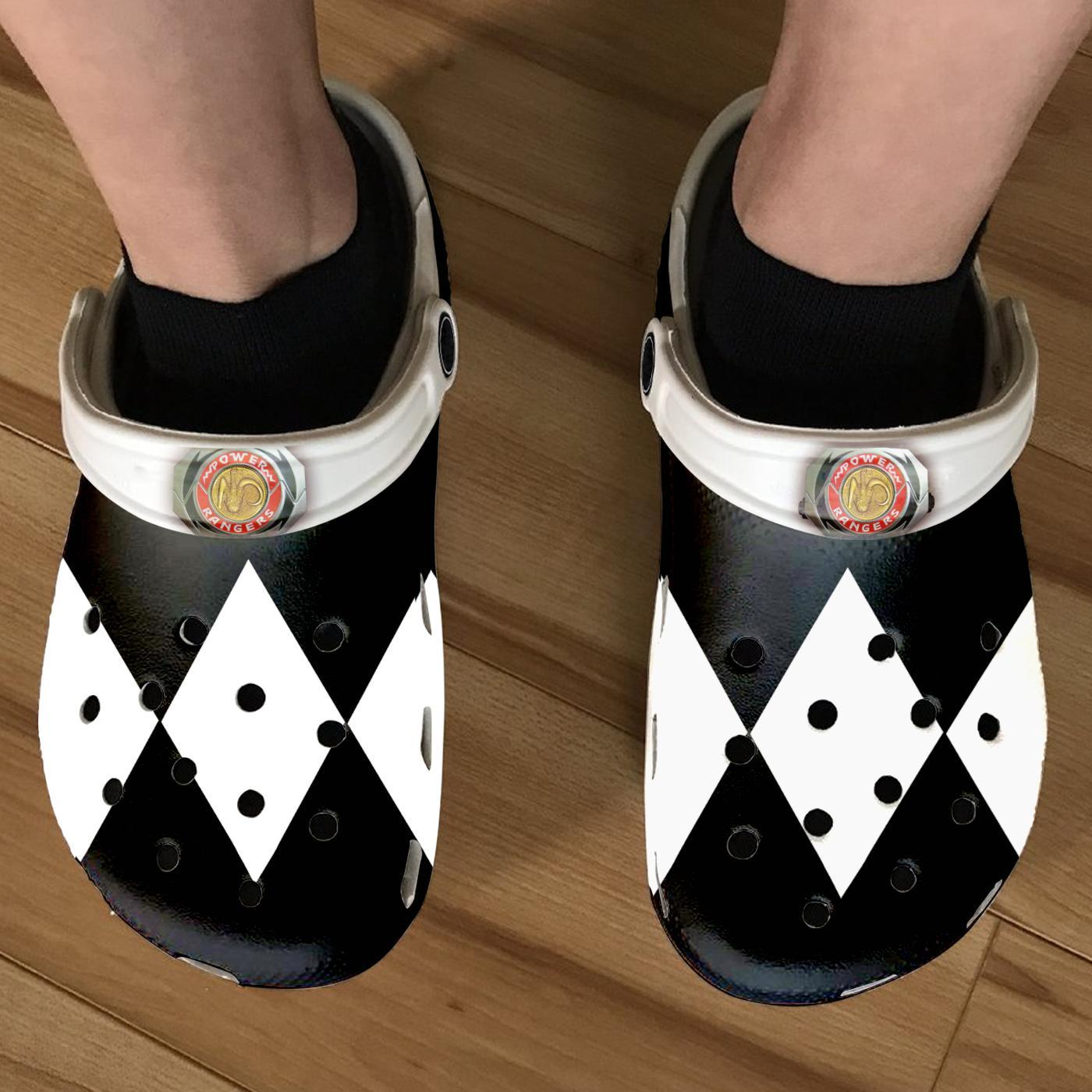 Merchidea Red Power Rangers Movie Crocs Crocband Clogs Shoes Comfortable For Men Women and Kids