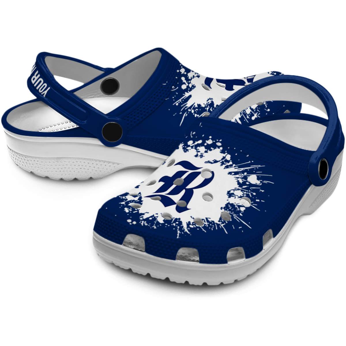 Merchidea Rice Owls NCAA Sport Crocs Crocband Clogs Shoes Comfortable For Men Women and Kids