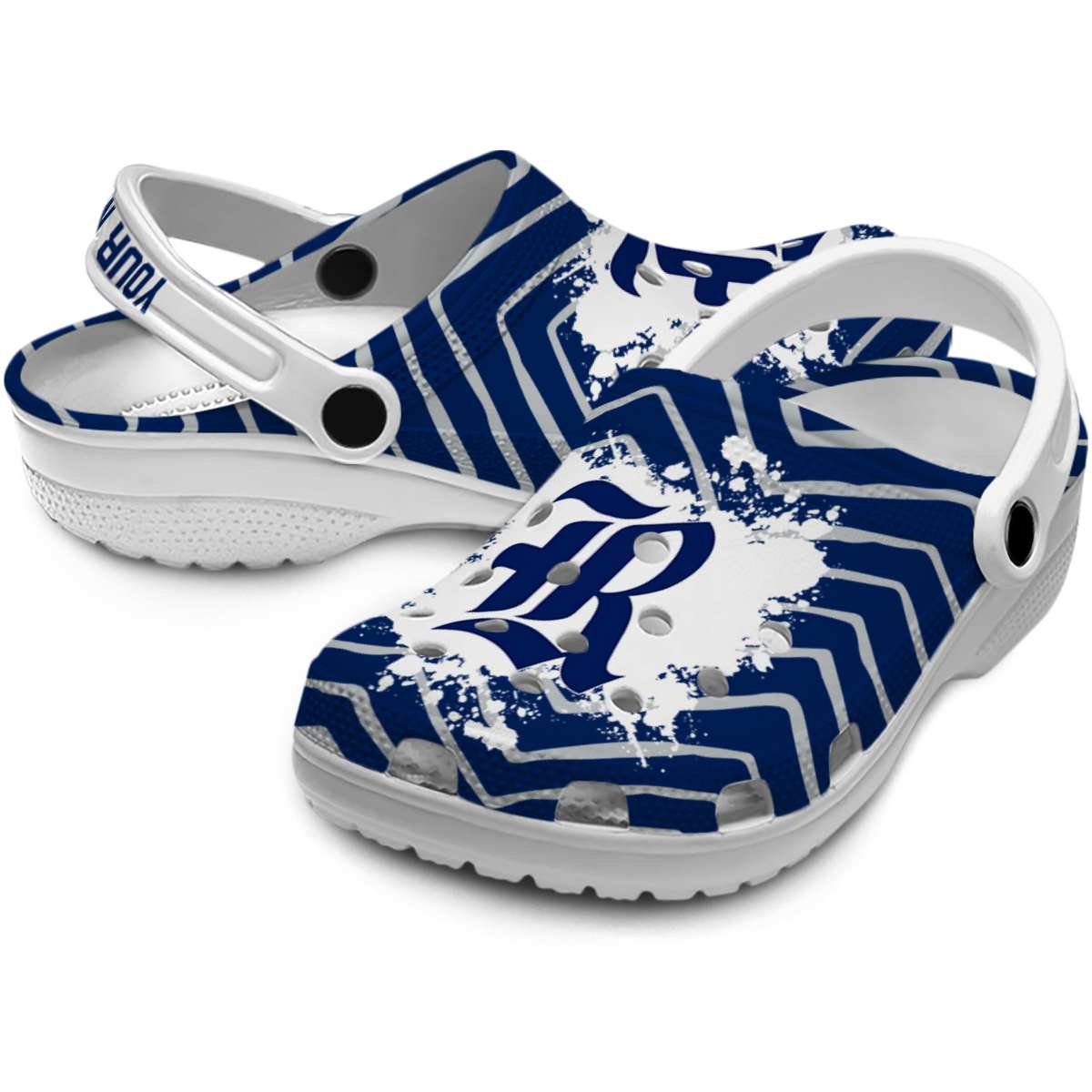Merchidea Rice Owls NCAA Sport Crocs Crocband Clogs Shoes Comfortable For Men Women and Kids