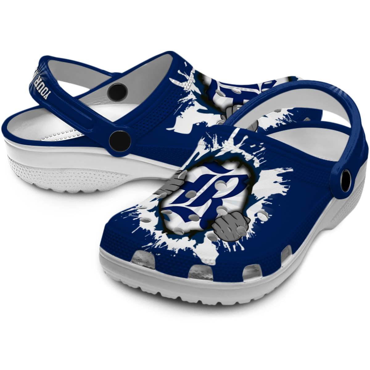 Merchidea Rice Owls NCAA Sport Crocs Crocband Clogs Shoes Comfortable For Men Women and Kids