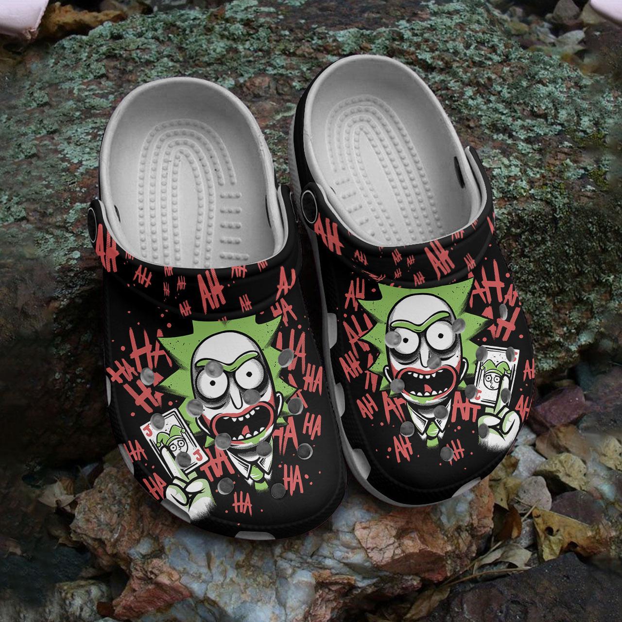 Merchidea Rick And Morty TV Series Crocs Crocband Clogs Shoes Comfortable For Men Women and Kids