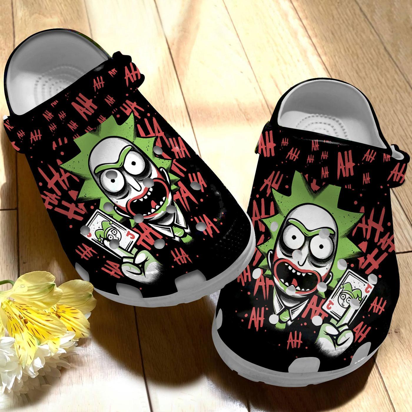 Merchidea Rick And Morty TV Series Crocs Crocband Clogs Shoes Comfortable For Men Women and Kids