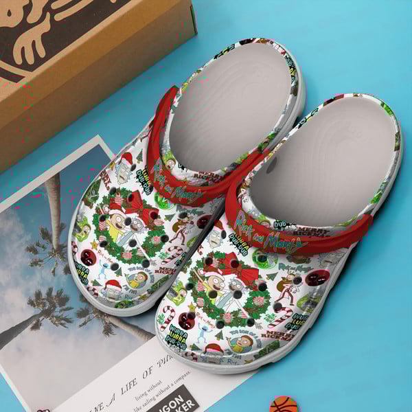 Merchidea Rick And Morty TV Series Crocs Crocband Clogs Shoes Comfortable For Men Women and Kids