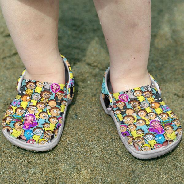 Merchidea Rick And Morty TV Series Crocs Crocband Clogs Shoes Comfortable For Men Women and Kids