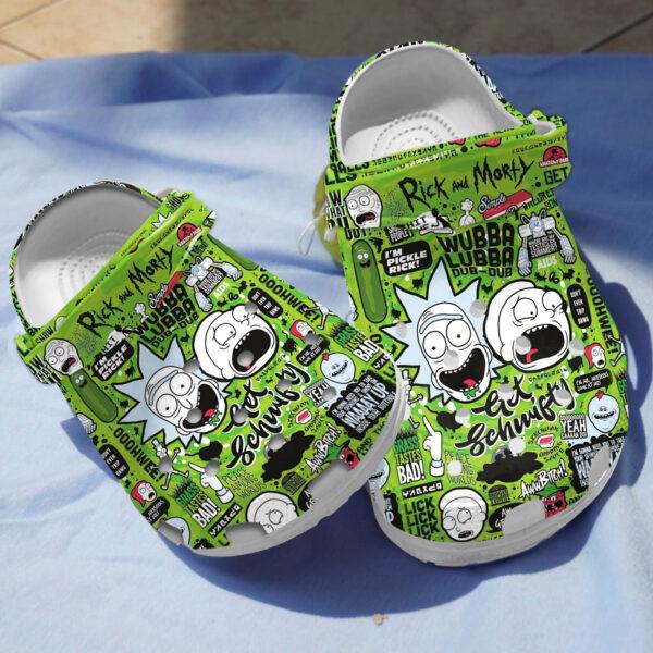 Merchidea Rick And Morty TV Series Crocs Crocband Clogs Shoes Comfortable For Men Women and Kids
