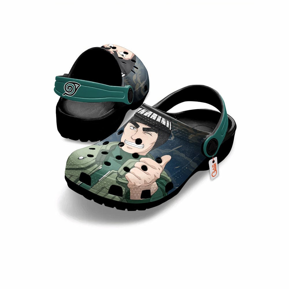 Merchidea Rock Lee and Might Guy Naruto Shippuden Anime Crocs Crocband Clogs Shoes Comfortable For Men Women and Kids
