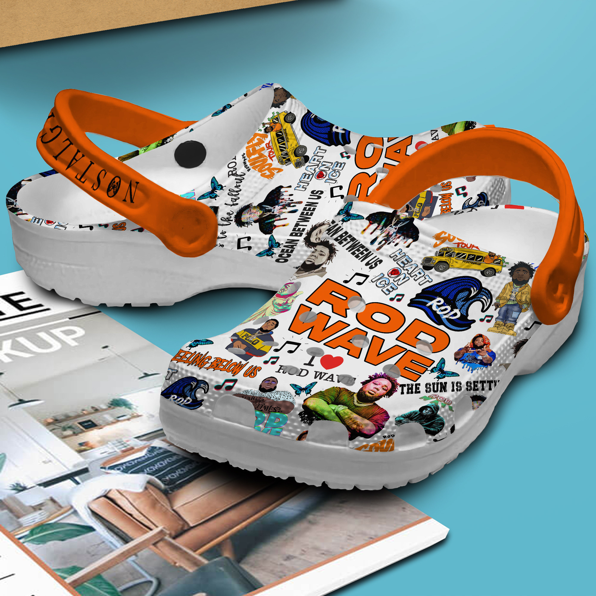 Merchidea Rod Wave Music Crocs Crocband Clogs Shoes Comfortable For Men Women and Kids