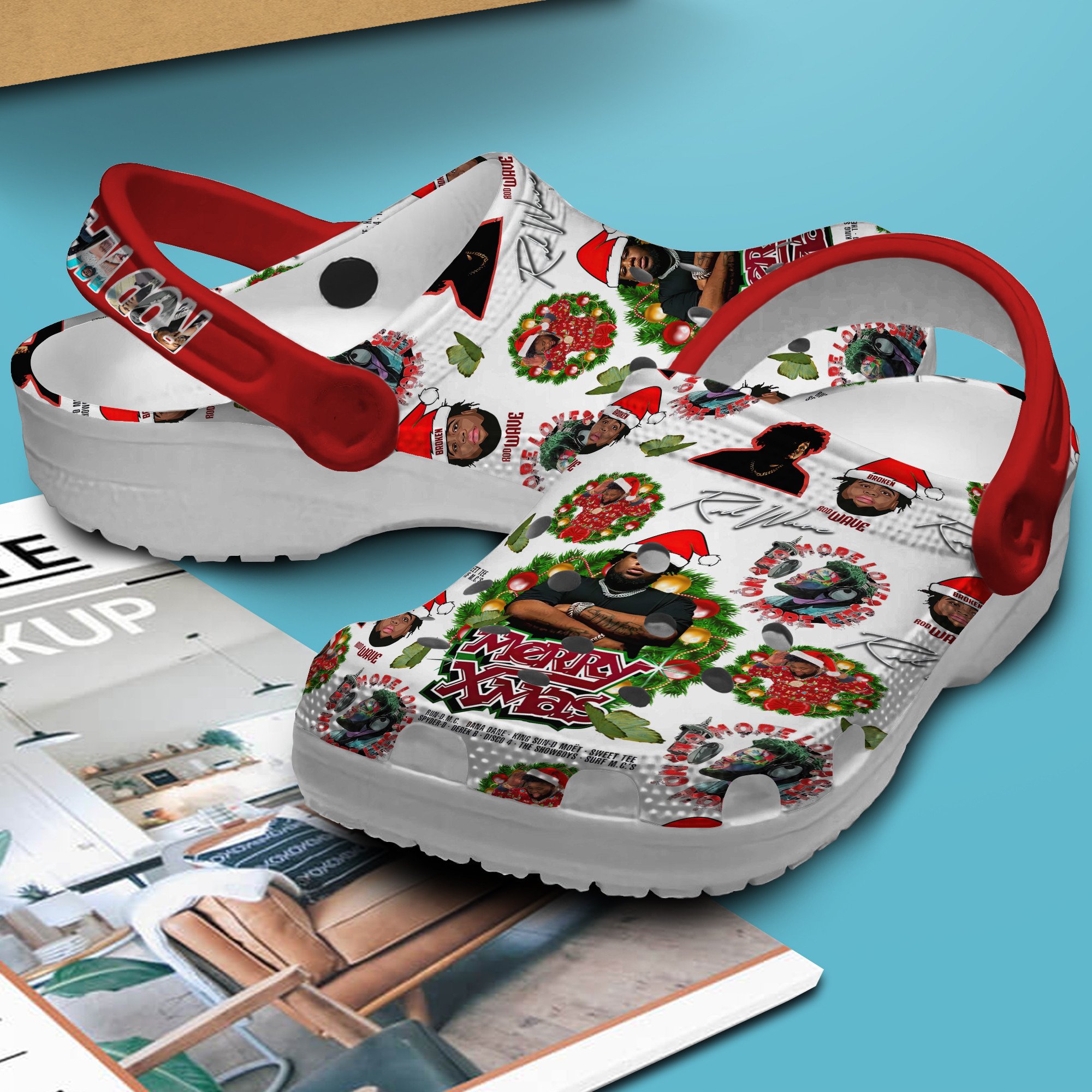 Merchidea Rod Wave Rapper Music Crocs Crocband Clogs Shoes Comfortable For Men Women and Kids