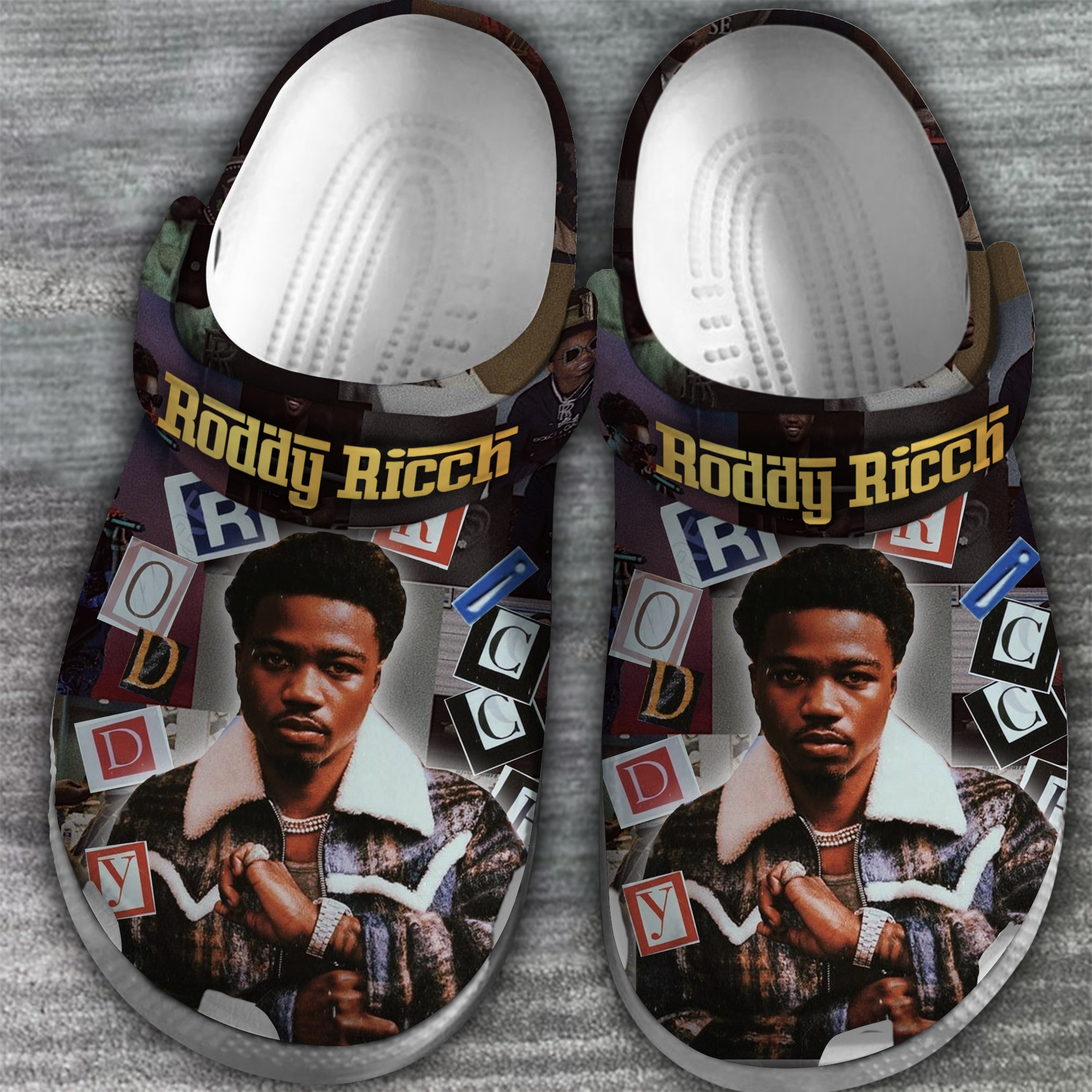 Merchidea Roddy Ricch Music Crocs Crocband Clogs Shoes Comfortable For Men Women and Kids