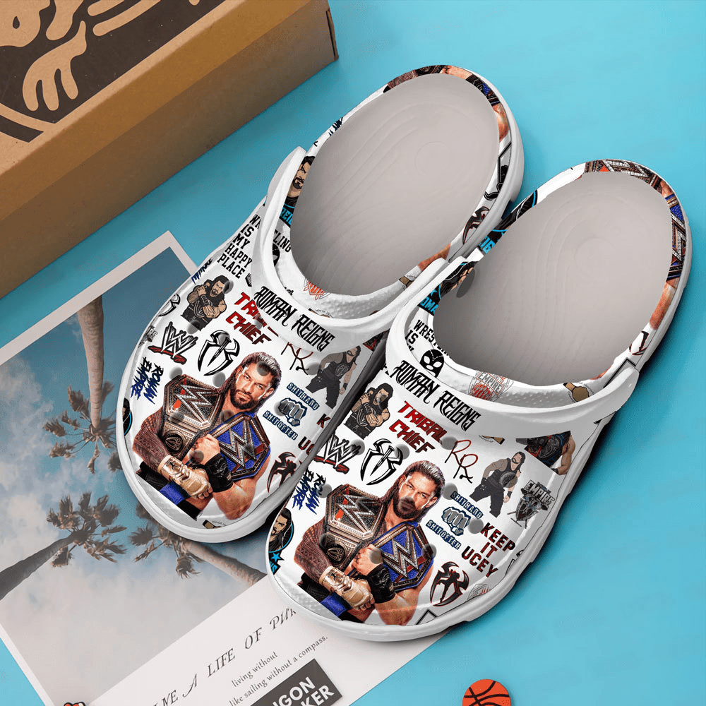 Merchidea Roman Reigns Crocs Crocband Clogs Shoes Comfortable For Men Women and Kids