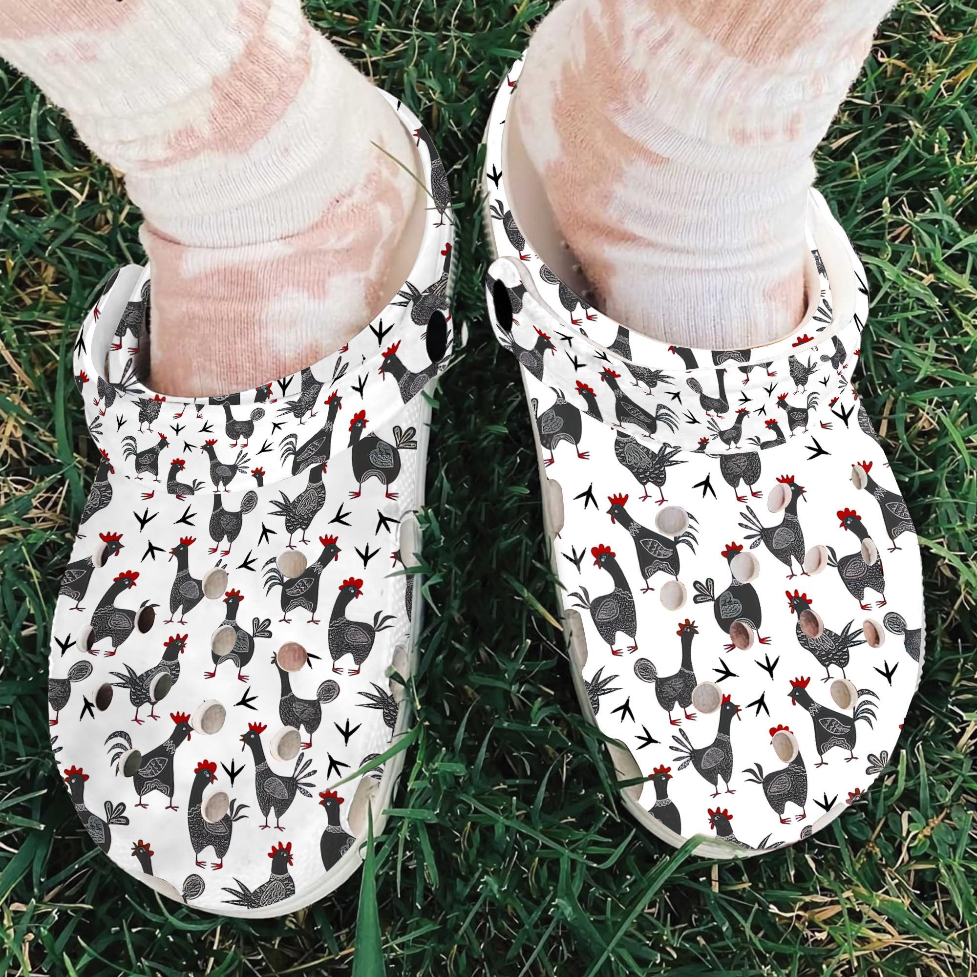 Merchidea Roosters Crocs Crocband Clogs Shoes Comfortable For Men Women and Kids