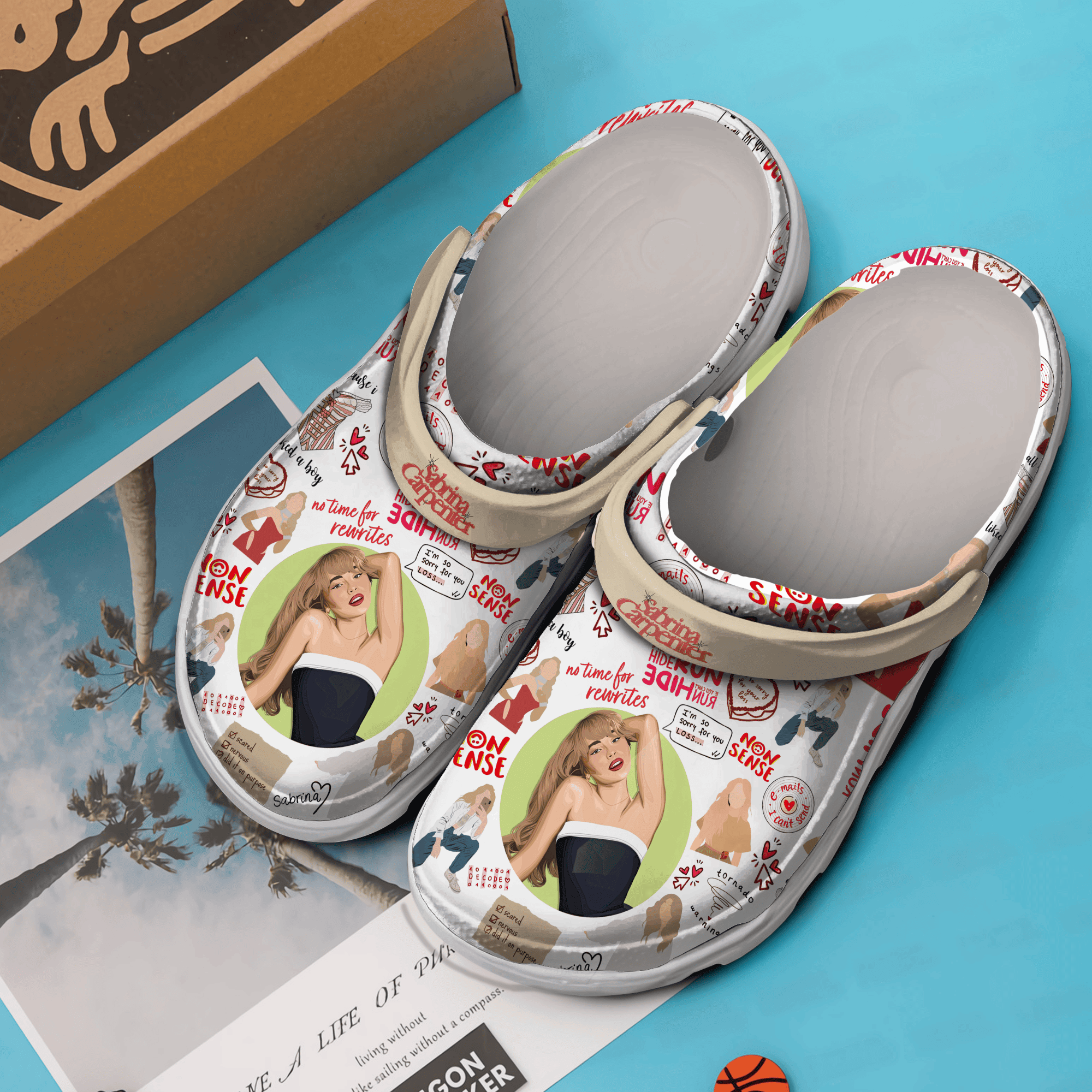 Merchidea Sabrina Carpenter Music Crocs Crocband Clogs Shoes Comfortable For Men Women and Kids