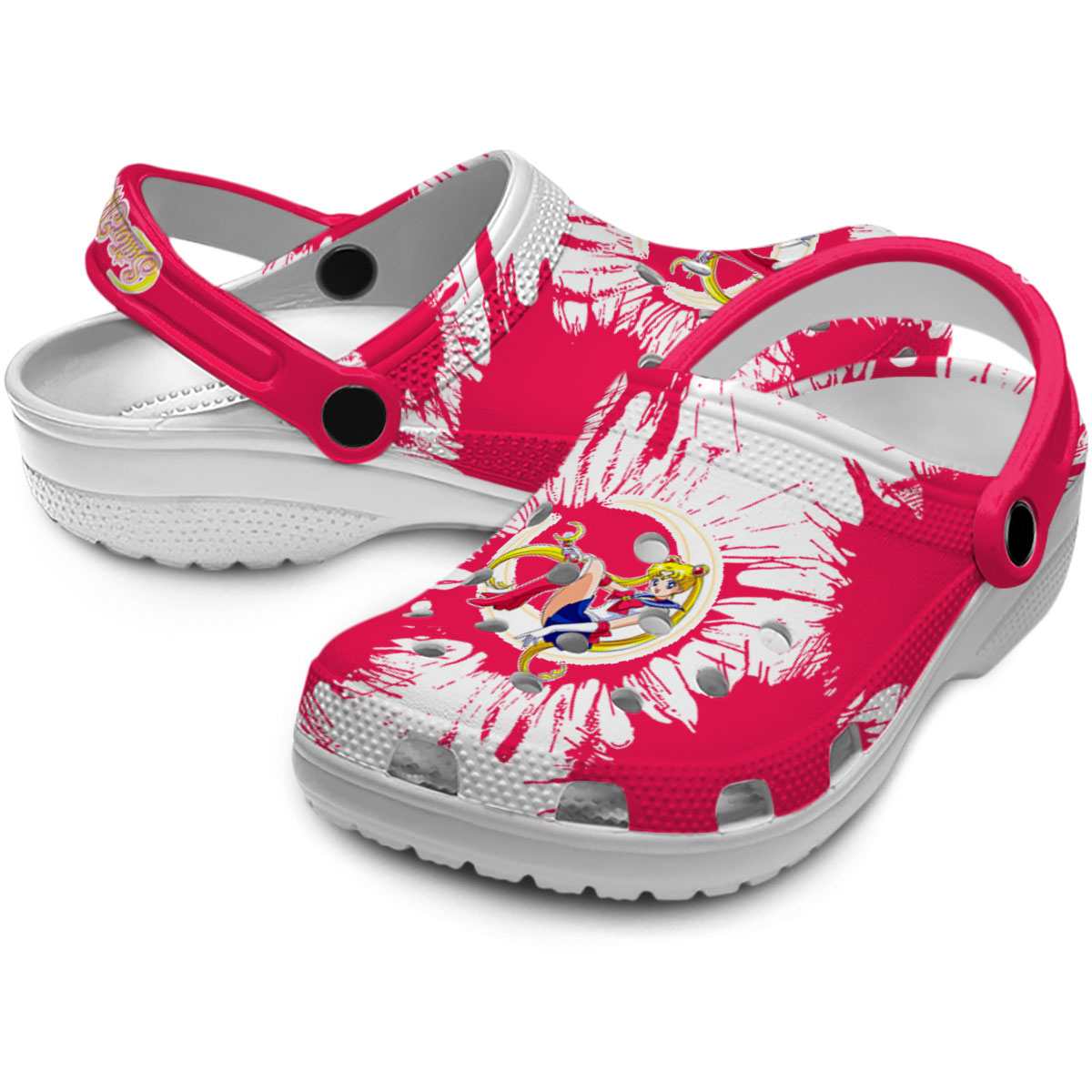 Merchidea Sailor Moon Anime Crocs Crocband Clogs Shoes Comfortable For Men Women and Kids