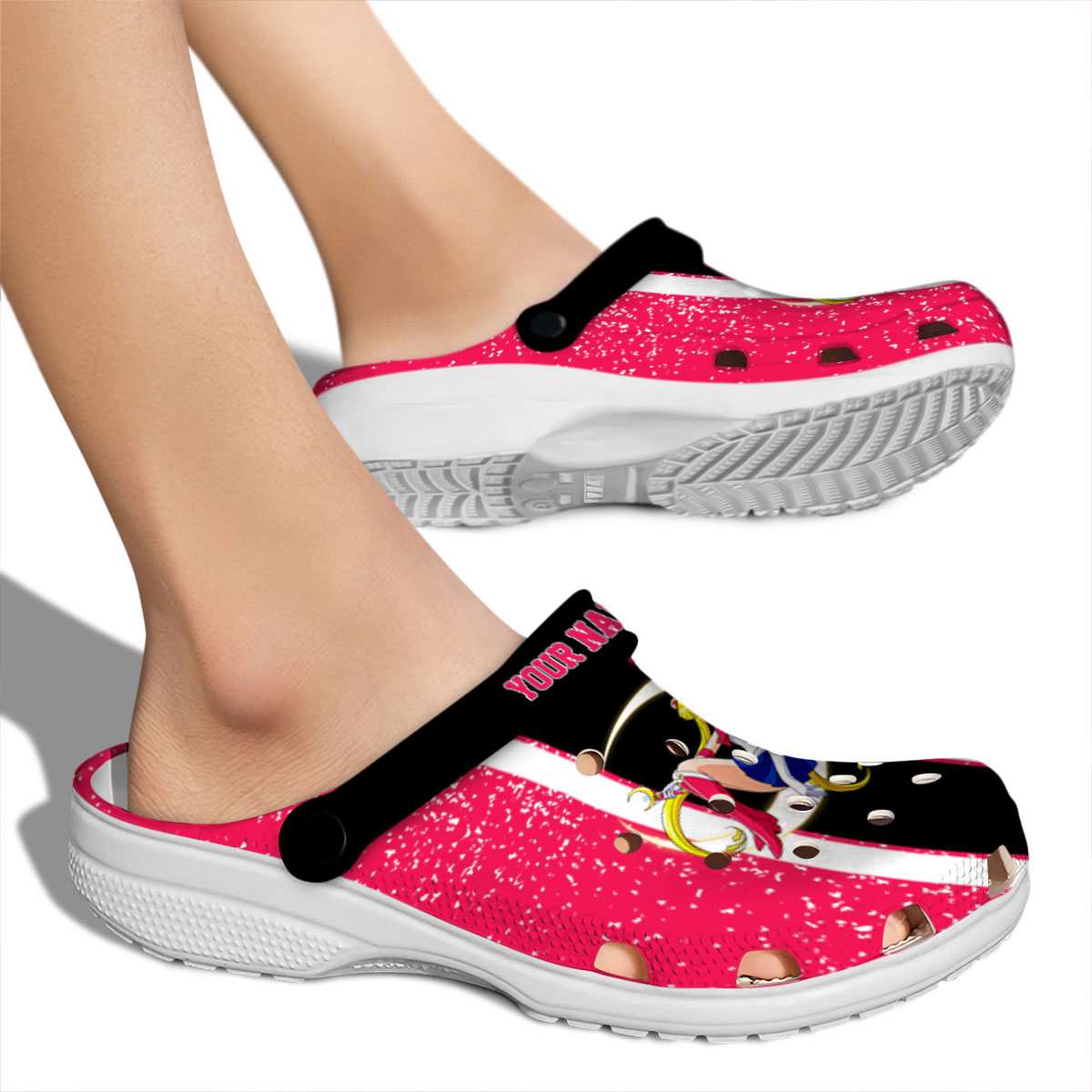 Merchidea Sailor Moon Anime Crocs Crocband Clogs Shoes Comfortable For Men Women and Kids
