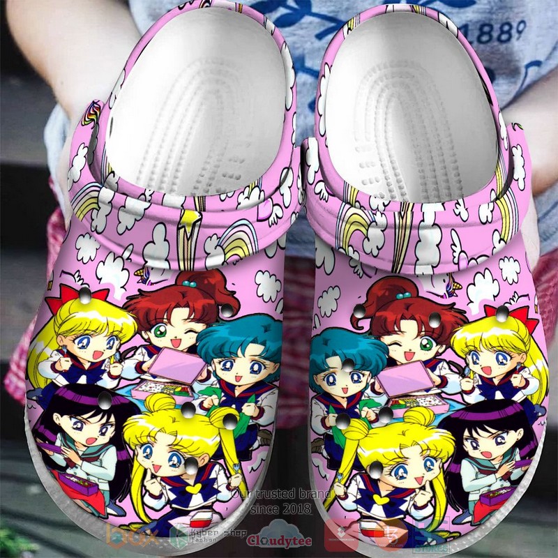 Merchidea Sailor Moon Anime Crocs Crocband Clogs Shoes Comfortable For Men Women and Kids