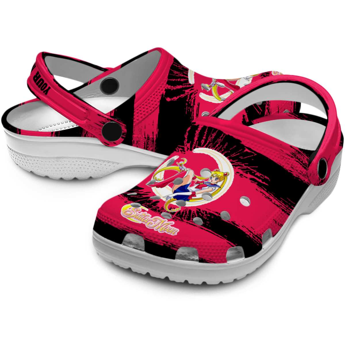 Merchidea Sailor Moon Anime Crocs Crocband Clogs Shoes Comfortable For Men Women and Kids