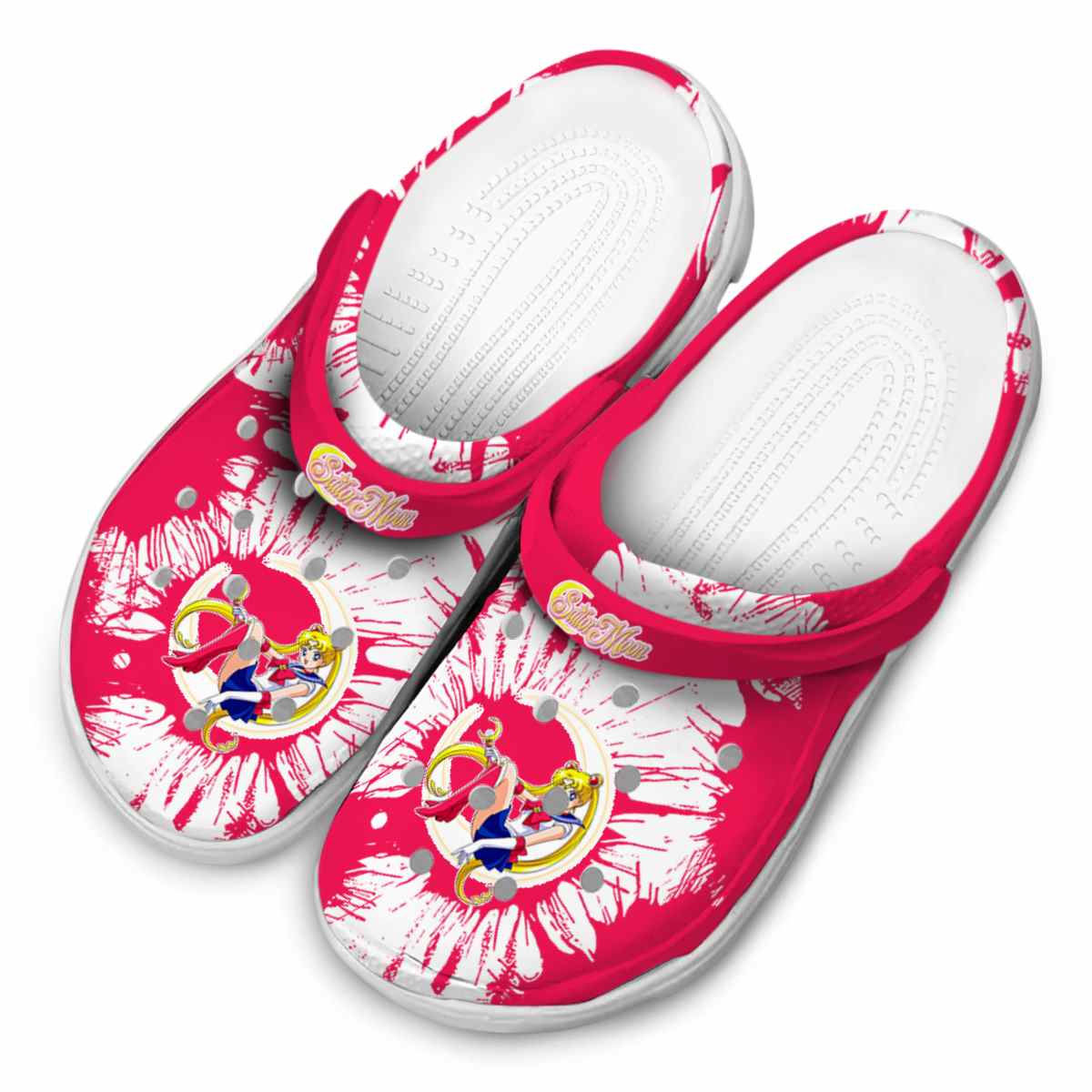 Merchidea Sailor Moon Anime Crocs Crocband Clogs Shoes Comfortable For Men Women and Kids