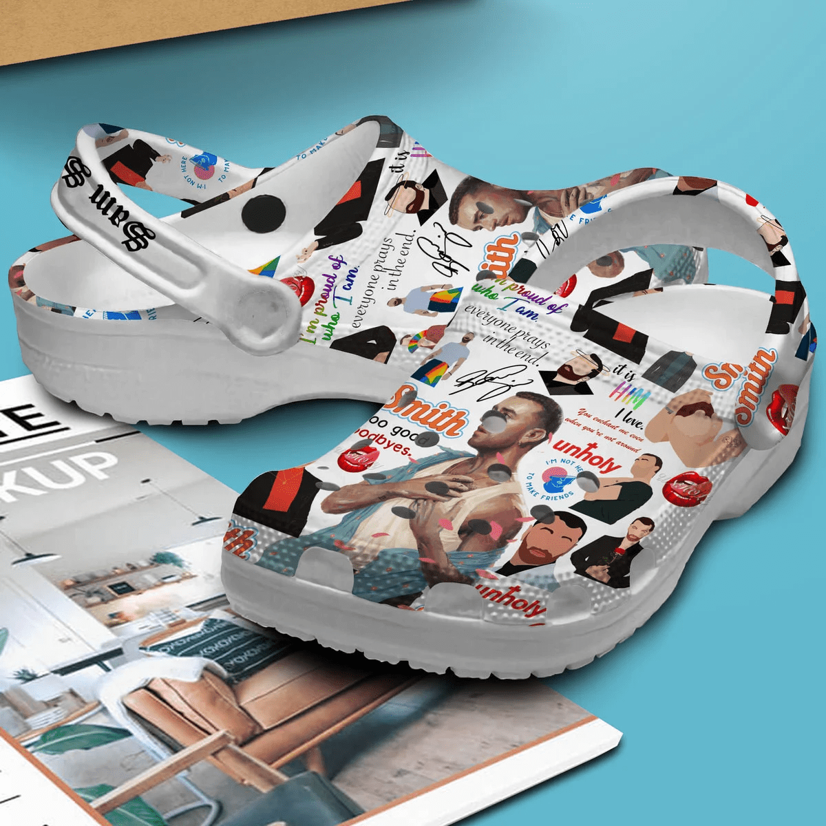 Merchidea Sam Smith Singer Music Crocs Crocband Clogs Shoes Comfortable For Men Women and Kids