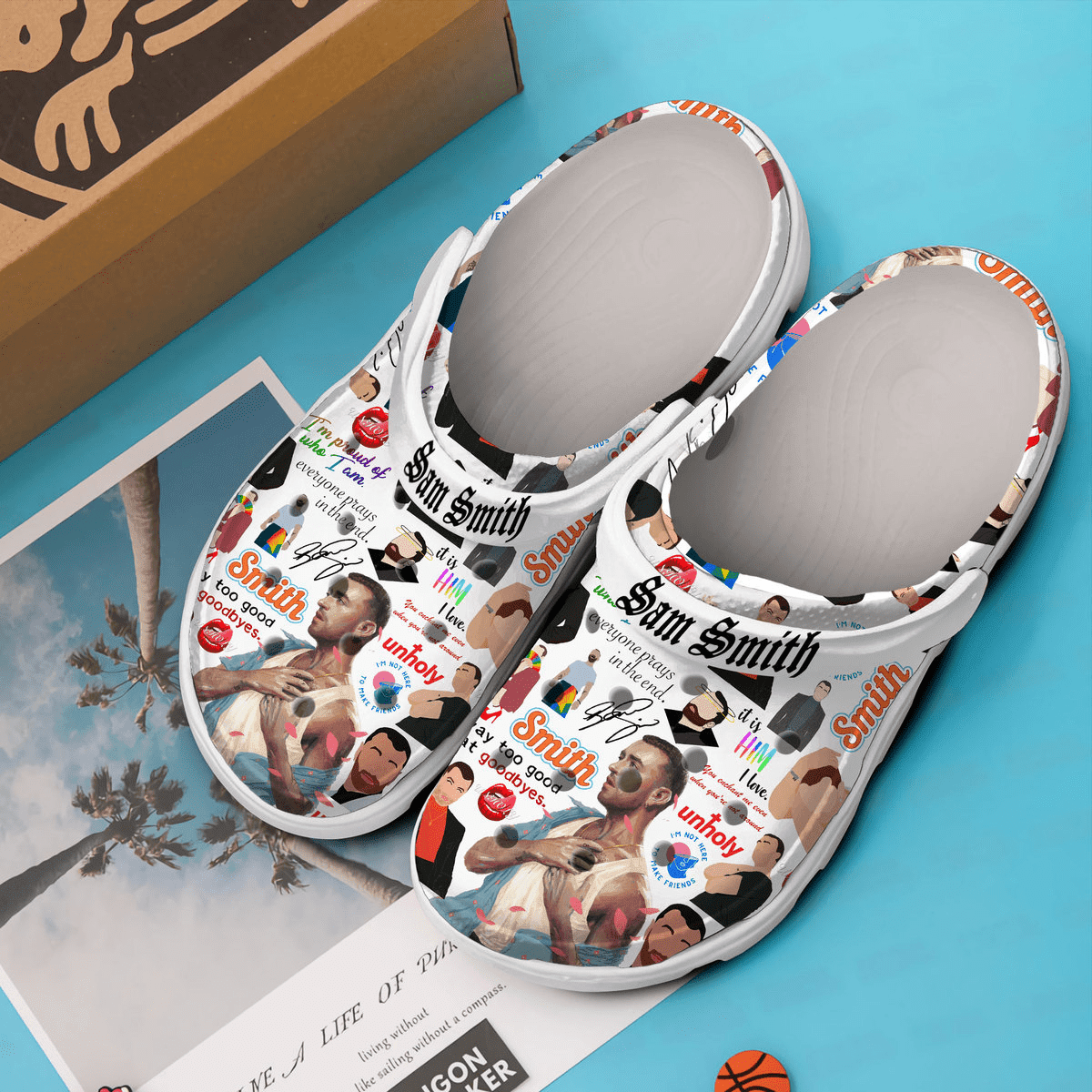 Merchidea Sam Smith Singer Music Crocs Crocband Clogs Shoes Comfortable For Men Women and Kids