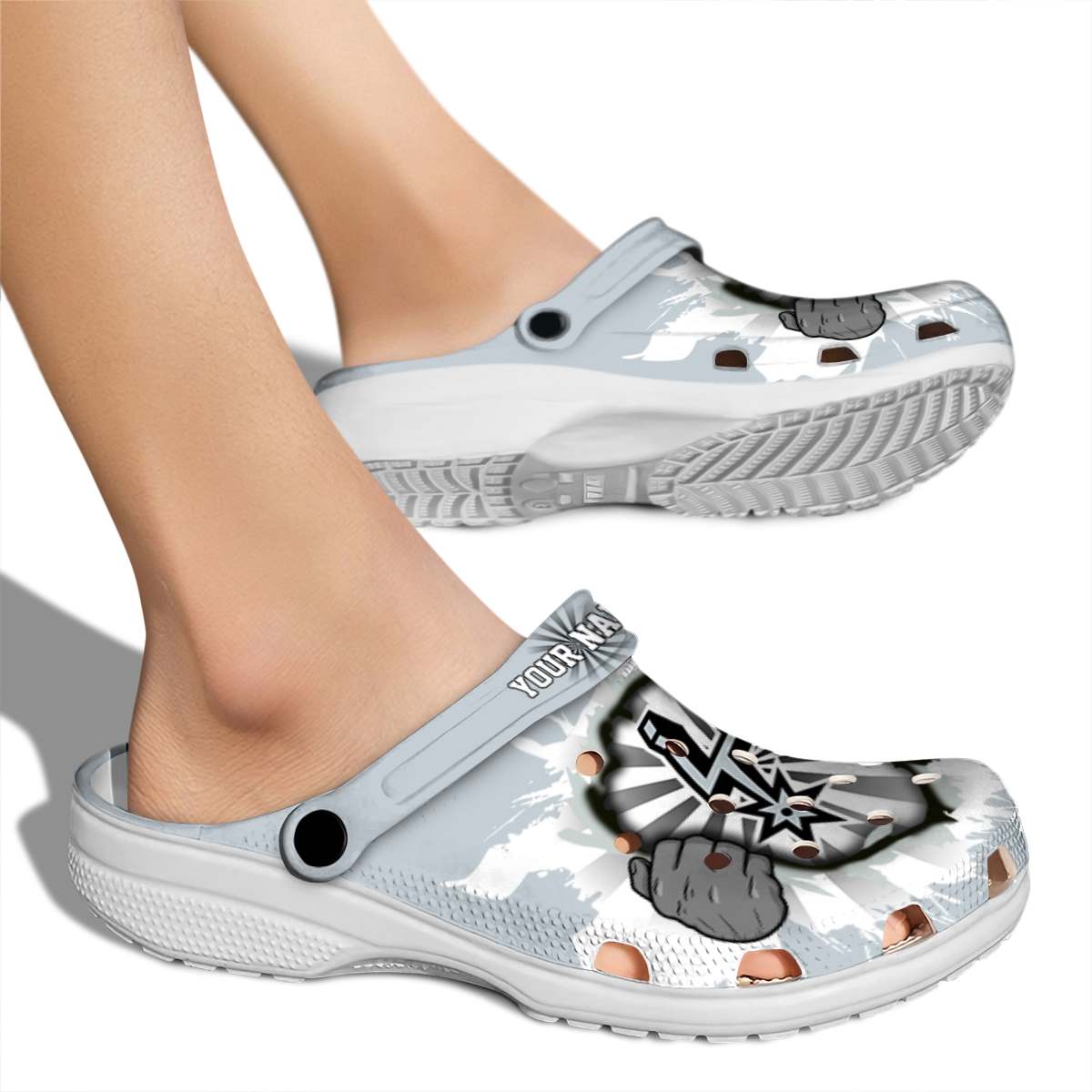 Merchidea San Antonio Spurs NBA Sport Crocs Crocband Clogs Shoes Comfortable For Men Women and Kids