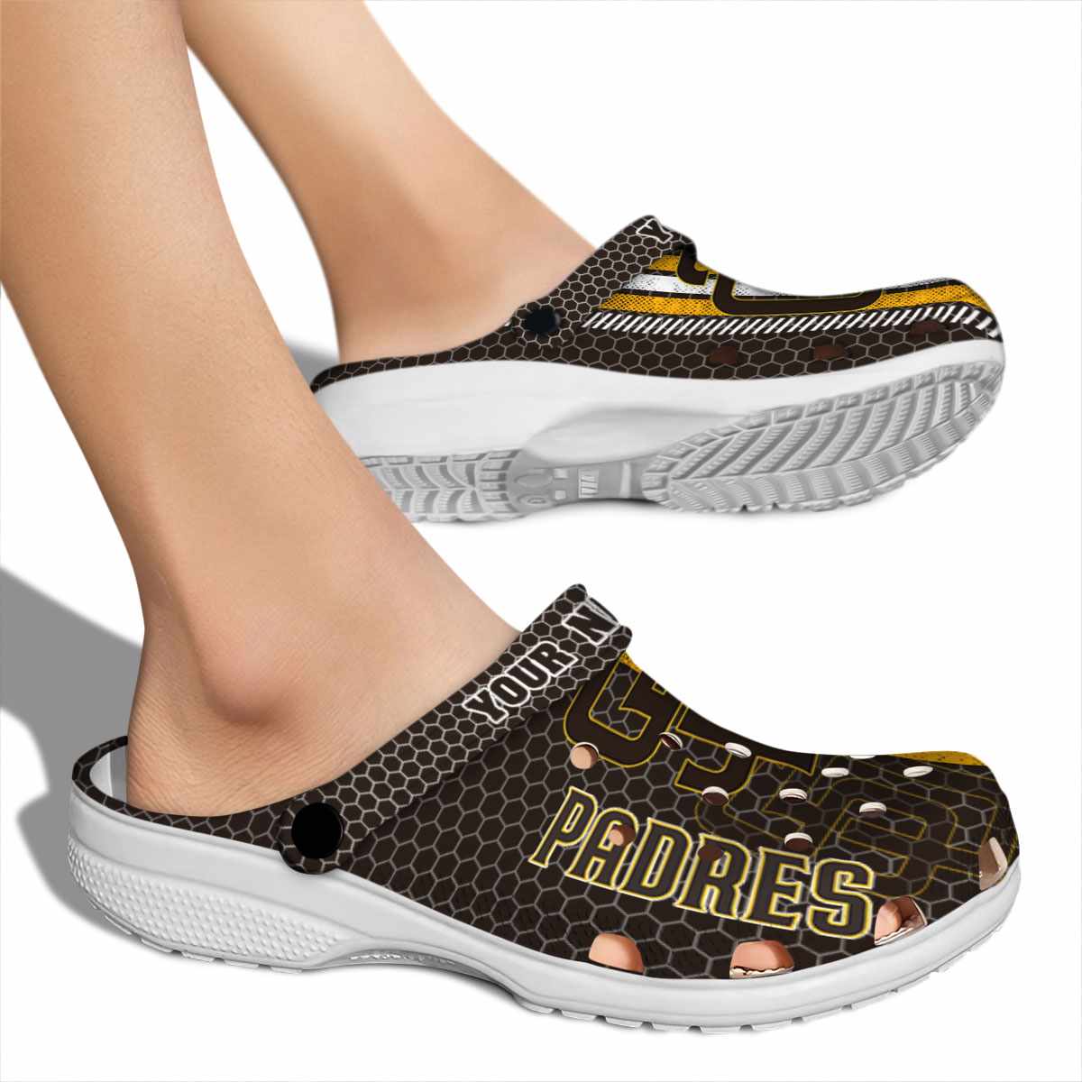 Merchidea San Diego Padres MLB Sport Crocs Crocband Clogs Shoes Comfortable For Men Women and Kids