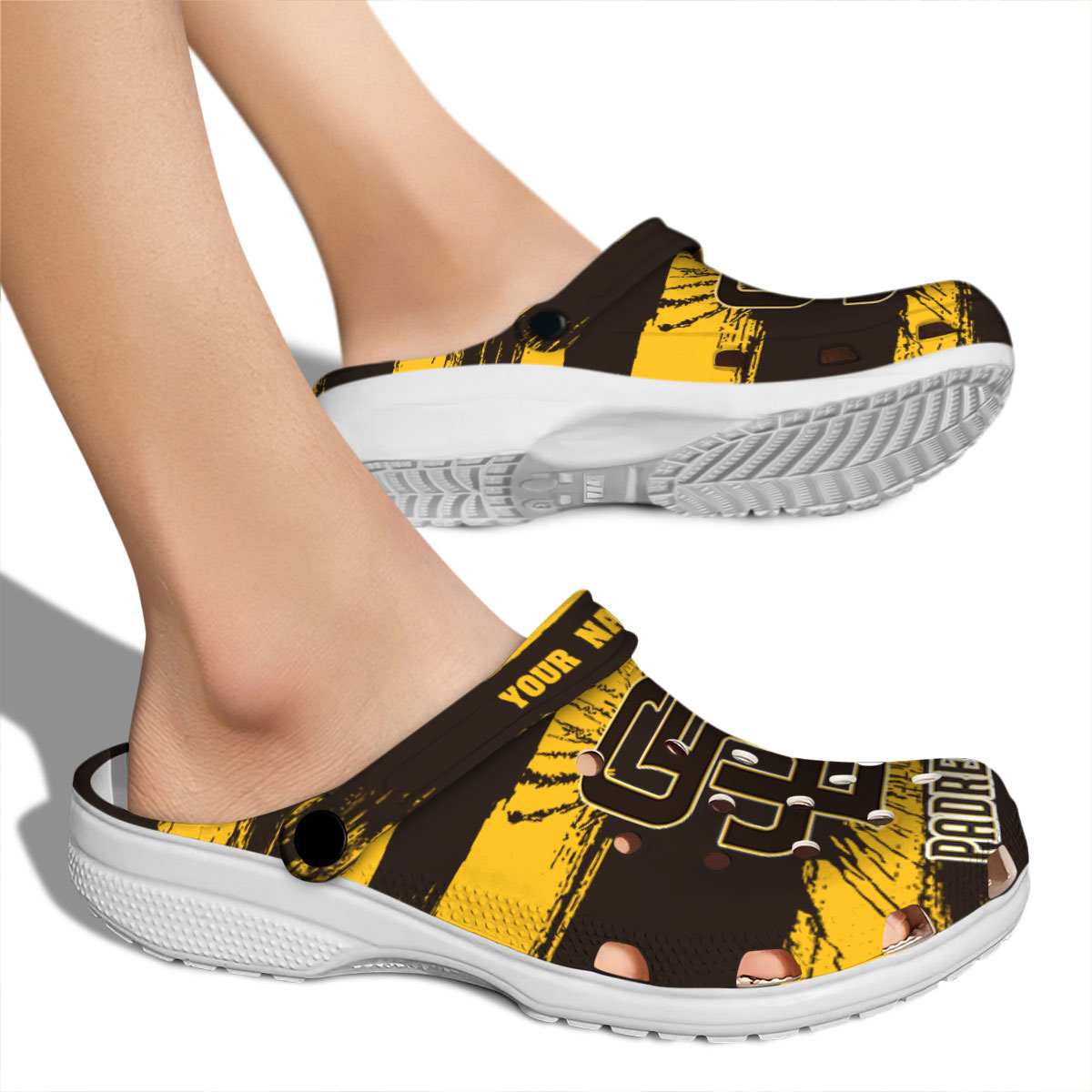Merchidea San Diego Padres MLB Sport Crocs Crocband Clogs Shoes Comfortable For Men Women and Kids