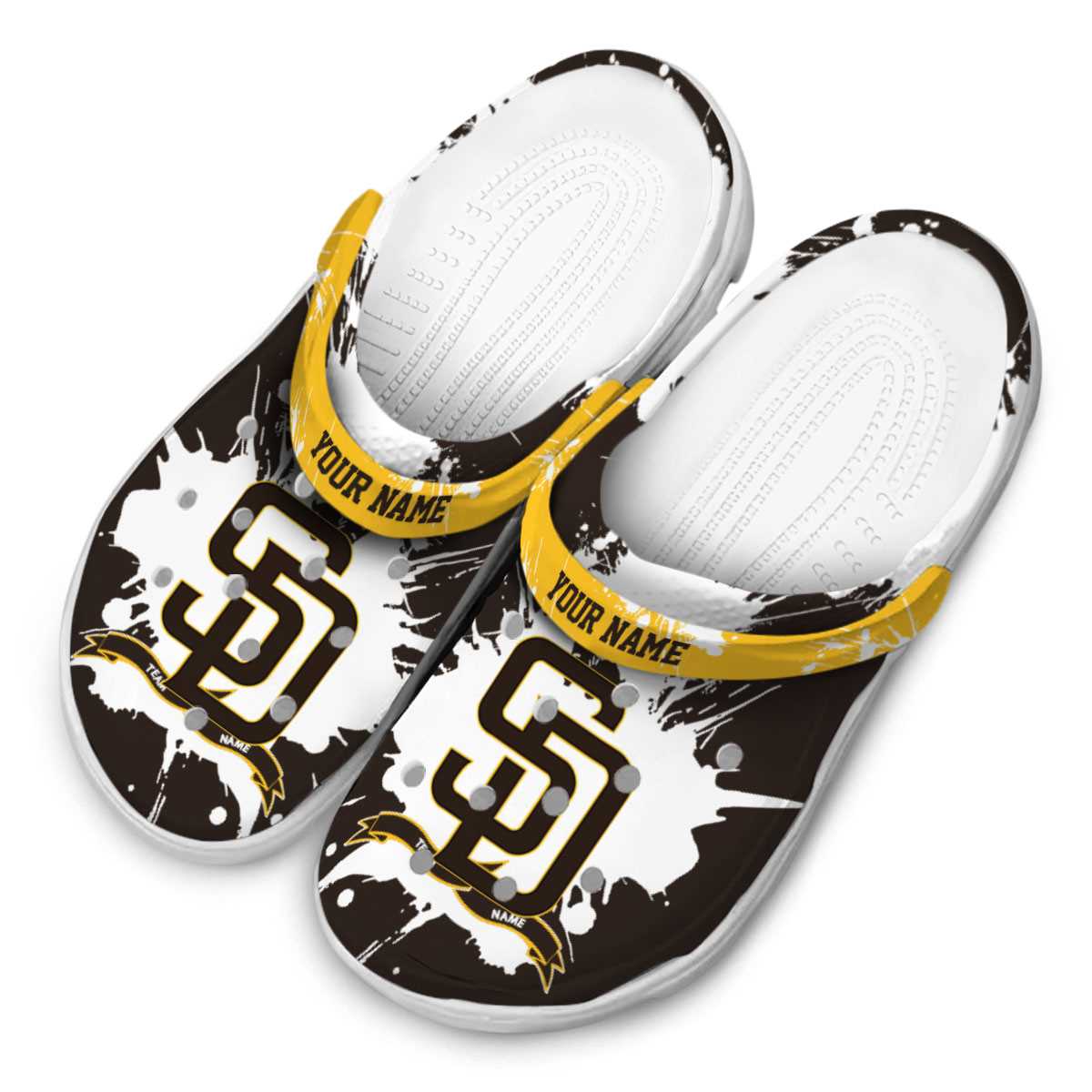 Merchidea San Diego Padres MLB Sport Crocs Crocband Clogs Shoes Comfortable For Men Women and Kids
