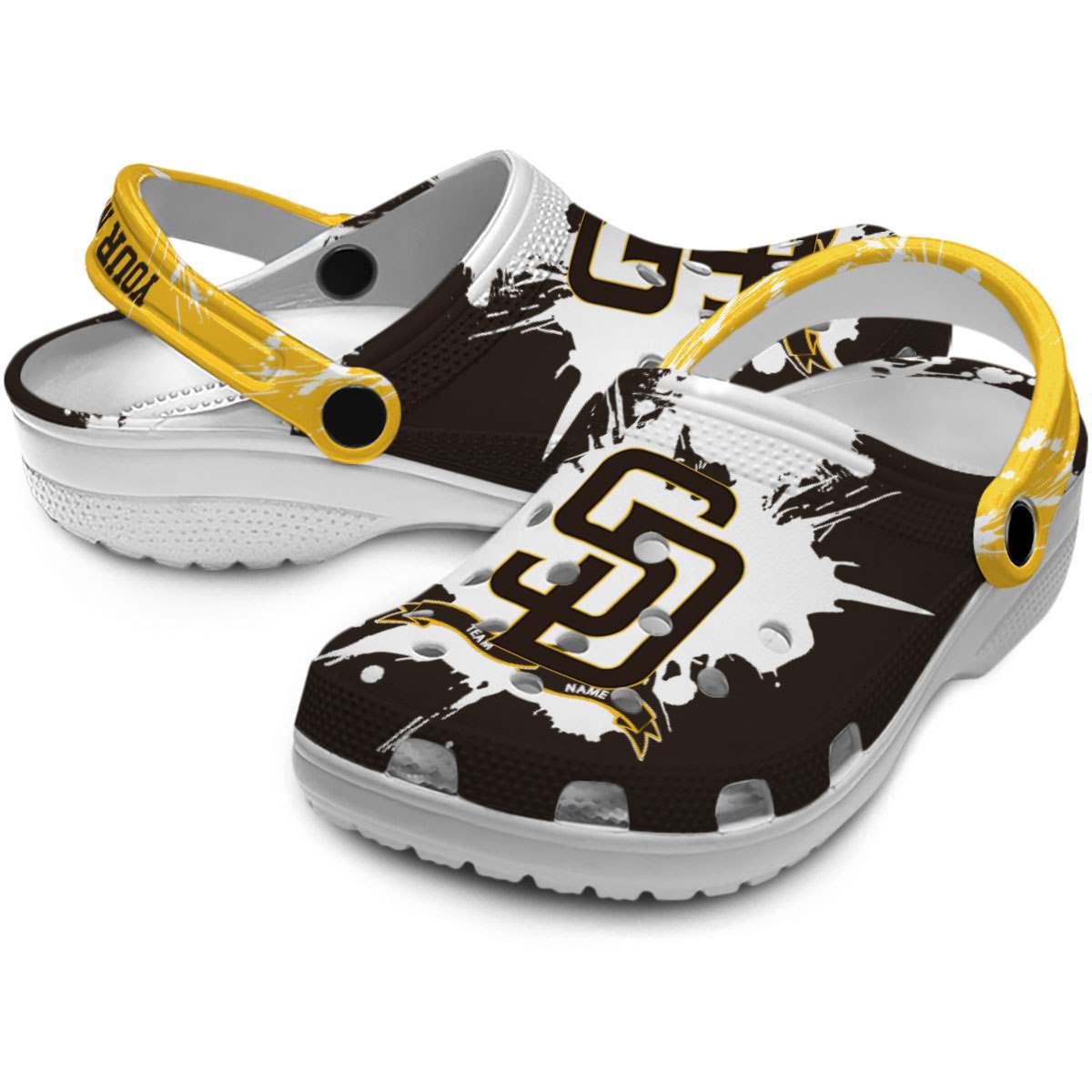 Merchidea San Diego Padres MLB Sport Crocs Crocband Clogs Shoes Comfortable For Men Women and Kids