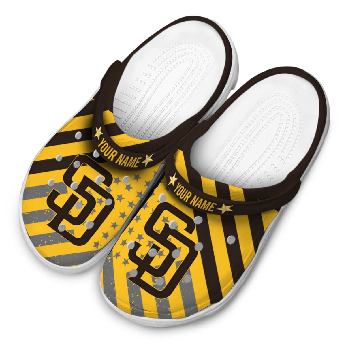 Merchidea San Diego Padres MLB Sport Crocs Crocband Clogs Shoes Comfortable For Men Women and Kids