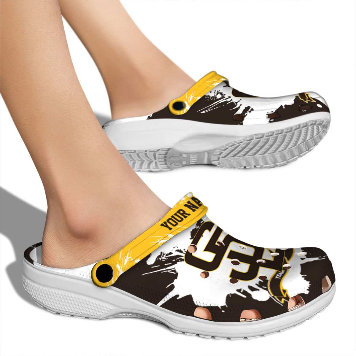 Merchidea San Diego Padres MLB Sport Crocs Crocband Clogs Shoes Comfortable For Men Women and Kids