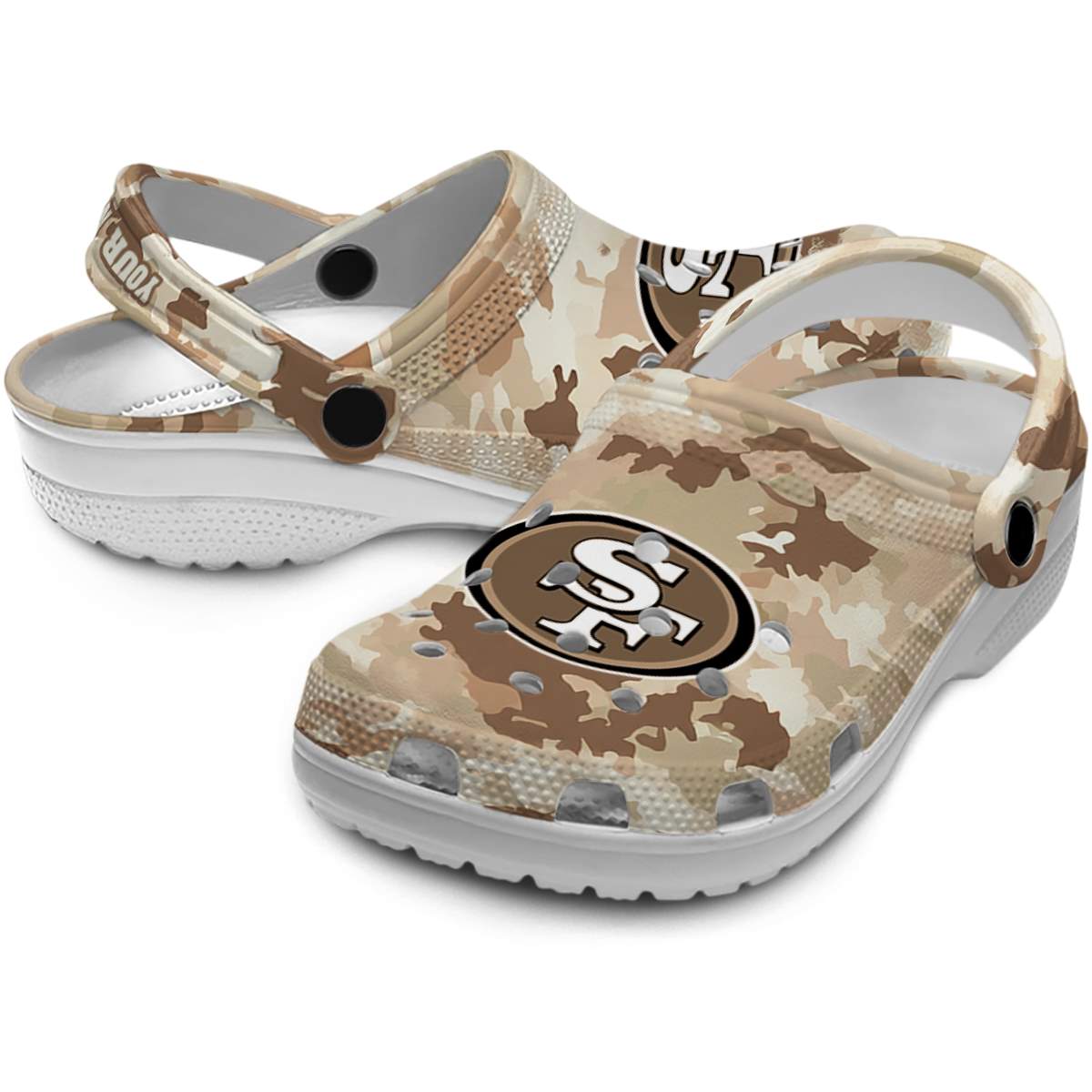 Merchidea San Francisco 49ers NFL Sport Crocs Crocband Clogs Shoes Comfortable For Men Women and Kids