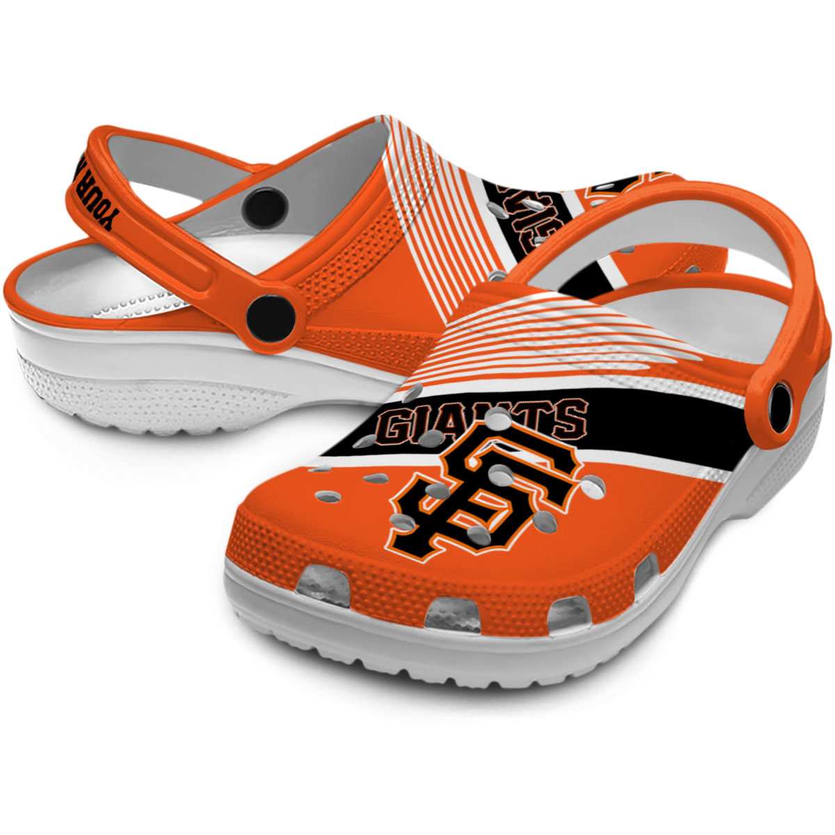 Merchidea San Francisco Giants MLB Sport Crocs Crocband Clogs Shoes Comfortable For Men Women and Kids
