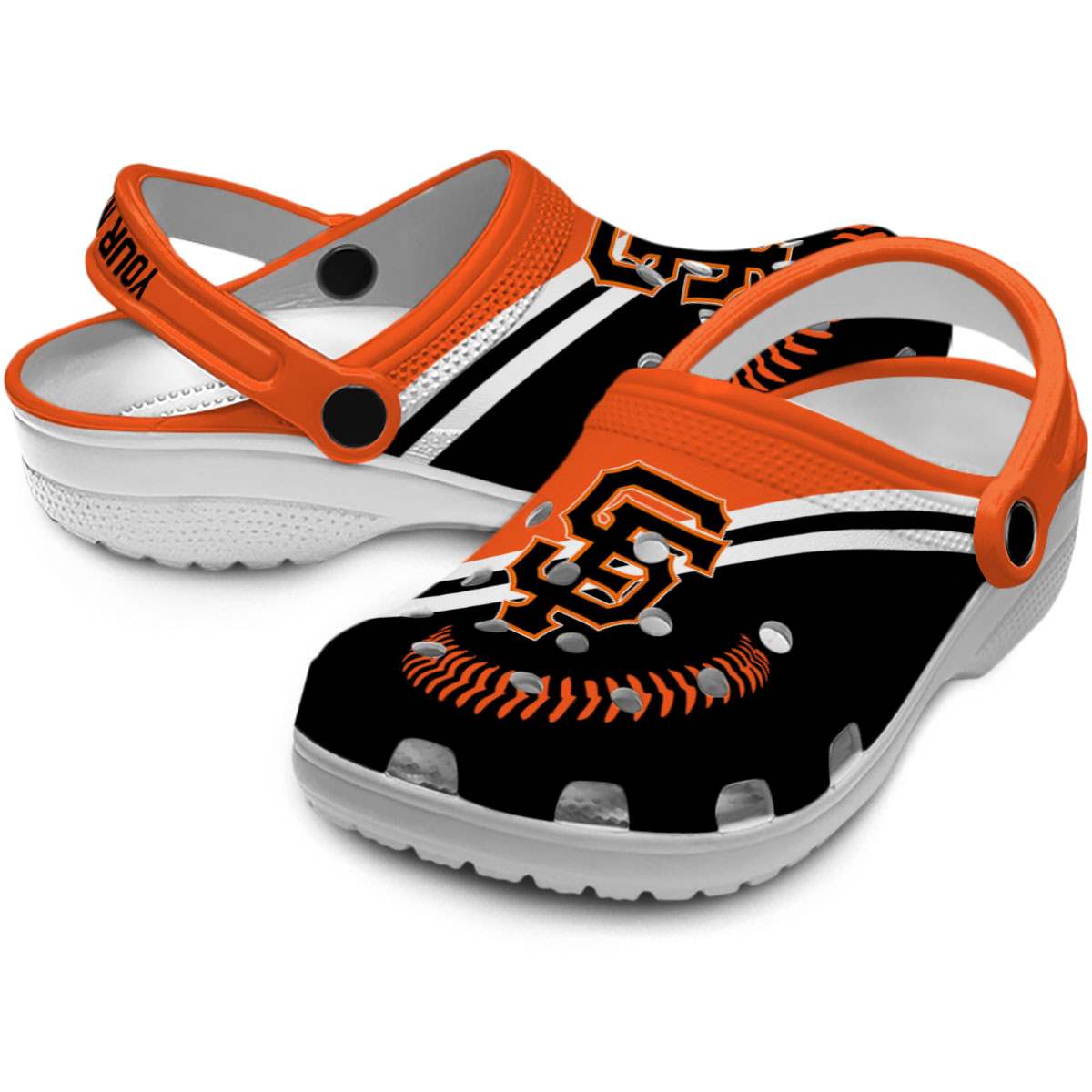 Merchidea San Francisco Giants MLB Sport Crocs Crocband Clogs Shoes Comfortable For Men Women and Kids