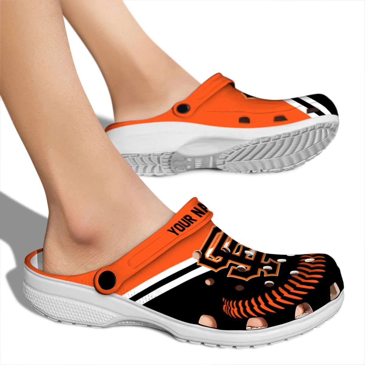 Merchidea San Francisco Giants MLB Sport Crocs Crocband Clogs Shoes Comfortable For Men Women and Kids