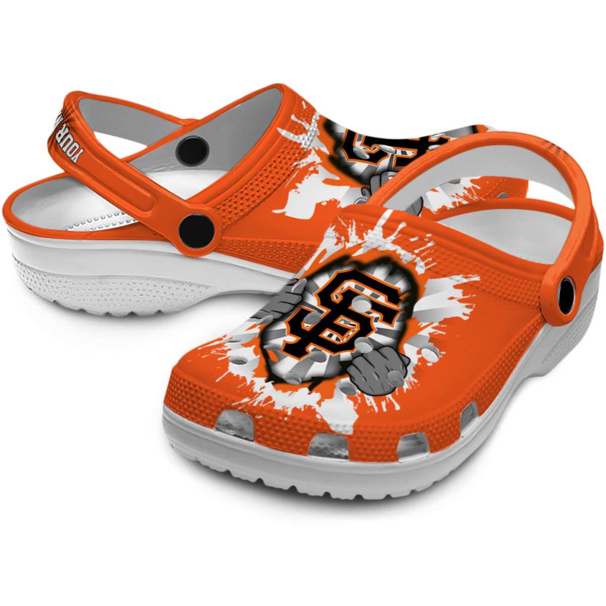 Merchidea San Francisco Giants MLB Sport Crocs Crocband Clogs Shoes Comfortable For Men Women and Kids