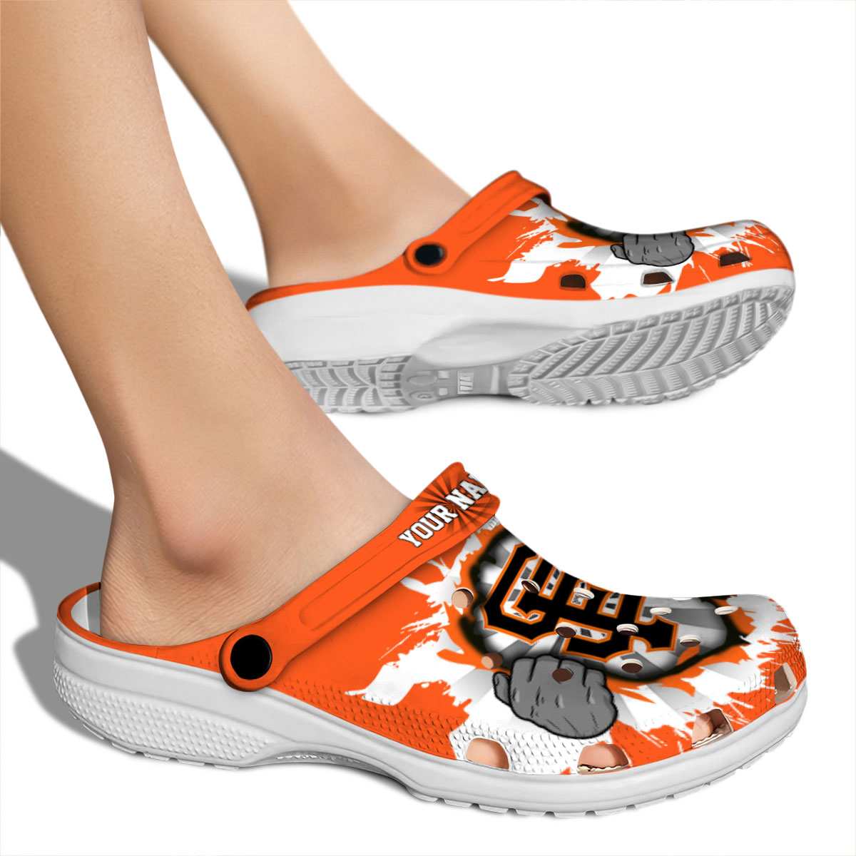 Merchidea San Francisco Giants MLB Sport Crocs Crocband Clogs Shoes Comfortable For Men Women and Kids