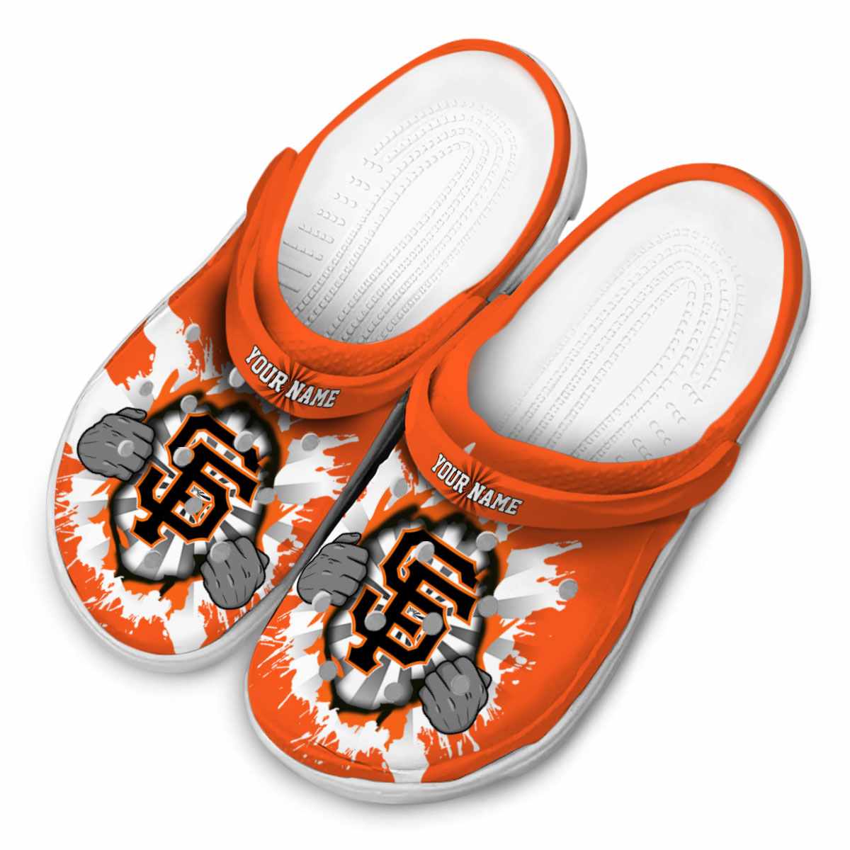 Merchidea San Francisco Giants MLB Sport Crocs Crocband Clogs Shoes Comfortable For Men Women and Kids