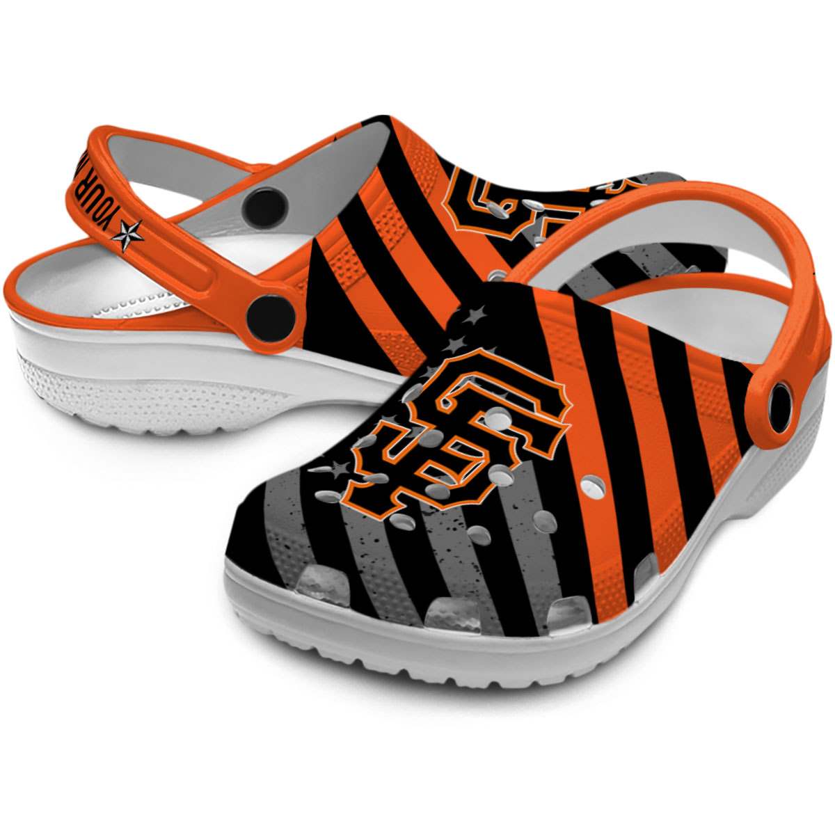 Merchidea San Francisco Giants MLB Sport Crocs Crocband Clogs Shoes Comfortable For Men Women and Kids