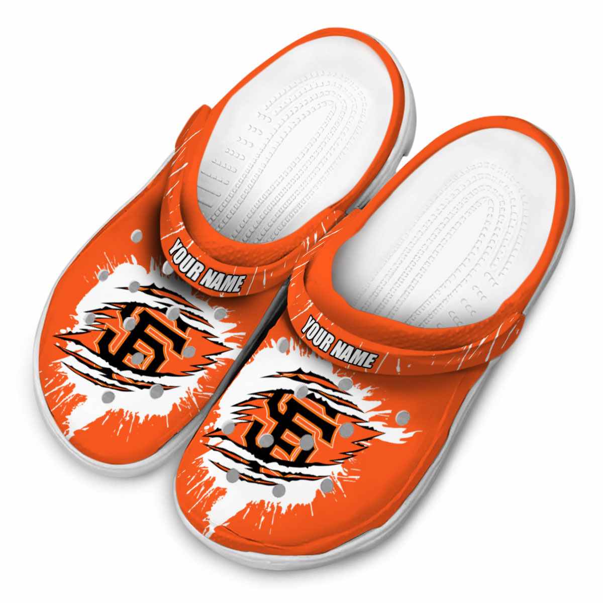 Merchidea San Francisco Giants MLB Sport Crocs Crocband Clogs Shoes Comfortable For Men Women and Kids