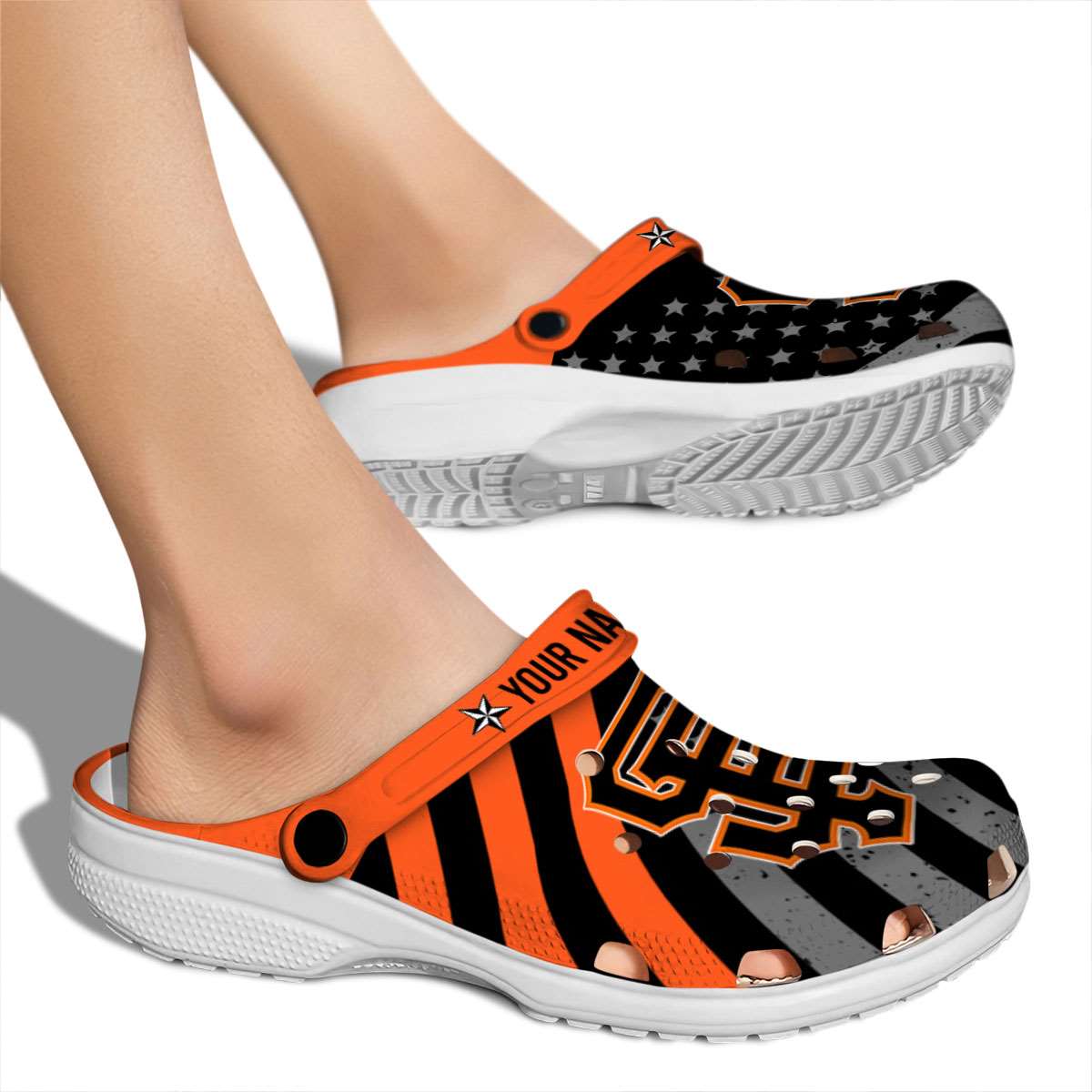 Merchidea San Francisco Giants MLB Sport Crocs Crocband Clogs Shoes Comfortable For Men Women and Kids