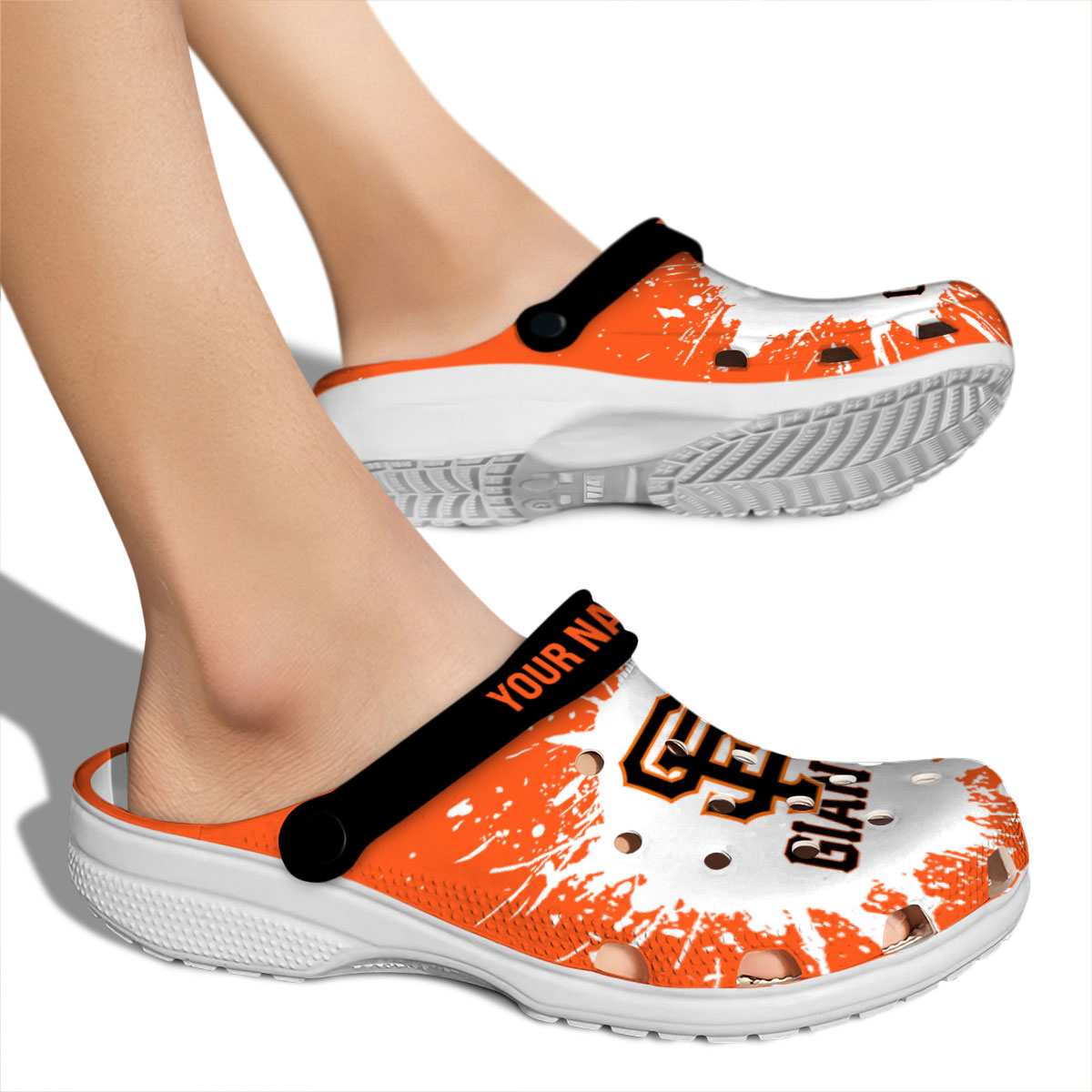 Merchidea San Francisco Giants MLB Sport Crocs Crocband Clogs Shoes Comfortable For Men Women and Kids