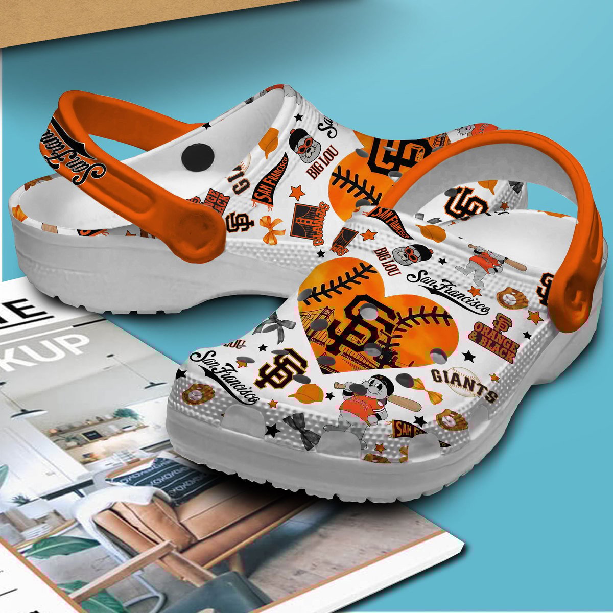 Merchidea San Francisco Giants MLB Sport Crocs Crocband Clogs Shoes Comfortable For Men Women and Kids
