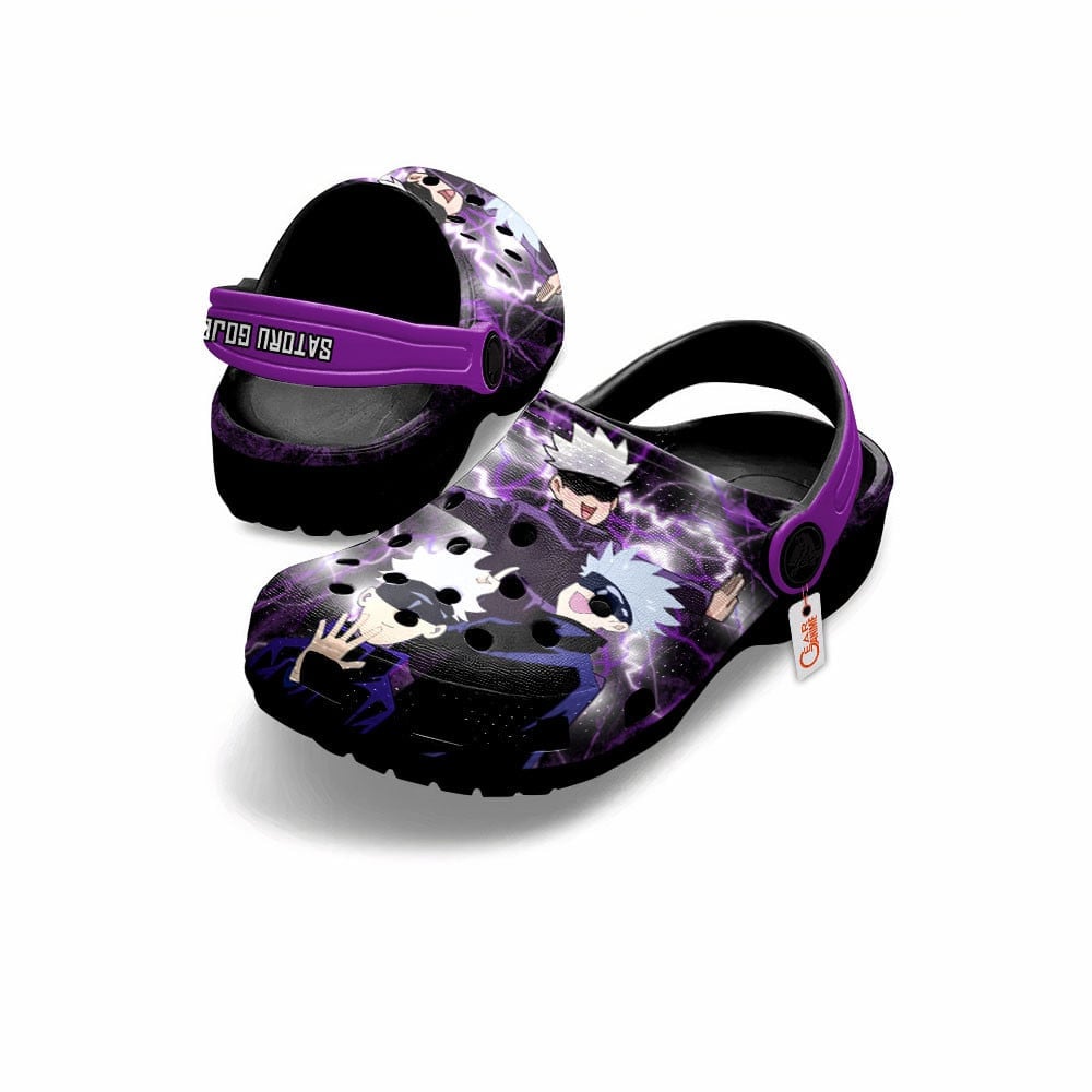 Merchidea Satoru Gojo Jujutsu Kaisen Anime Crocs Crocband Clogs Shoes Comfortable For Men Women and Kids
